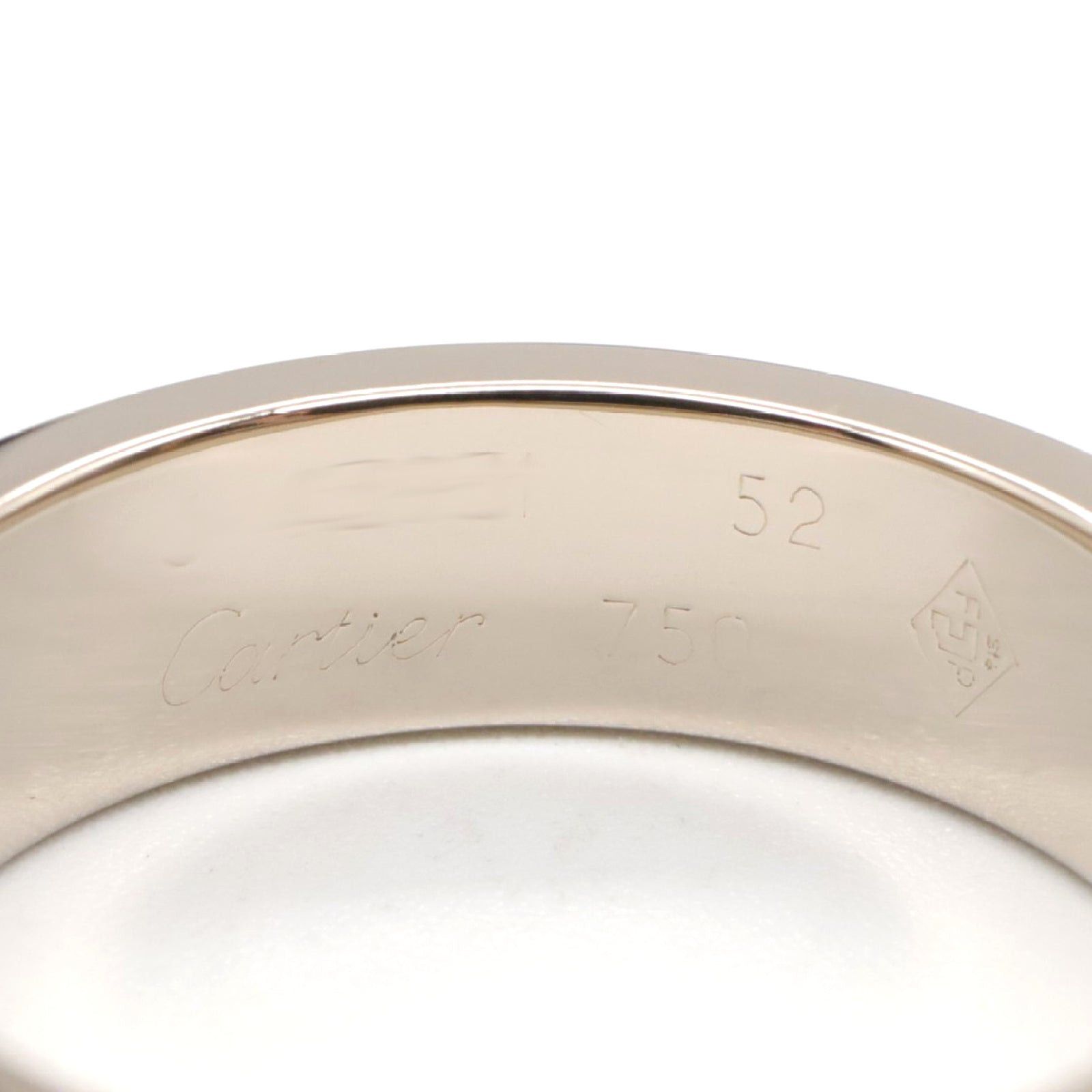 Cartier Cartier Love Ring K18Wg (White Gold) Silver Size ONE SIZE - 4 Thumbnail