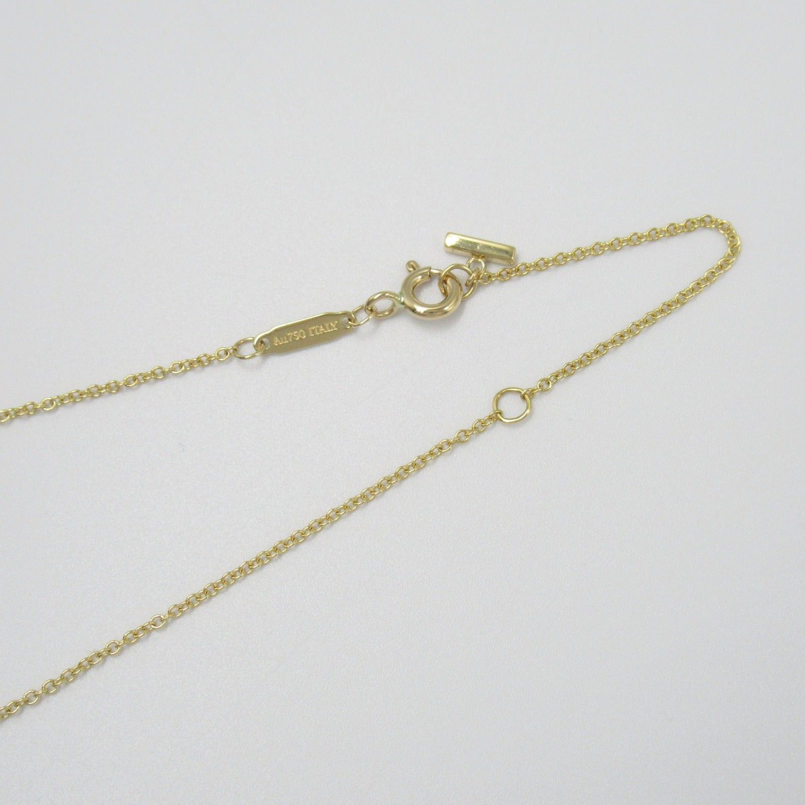 Tiffany & Co. Tiffany Co T Smile Mini Necklace K18 (Yellow Gold) Diamond Clear Size ONE SIZE - 6 Thumbnail