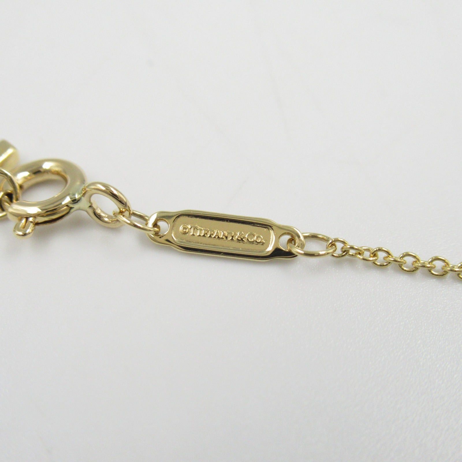 Tiffany & Co. Tiffany Co T Smile Mini Necklace K18 (Yellow Gold) Diamond Clear Size ONE SIZE - 4 Thumbnail