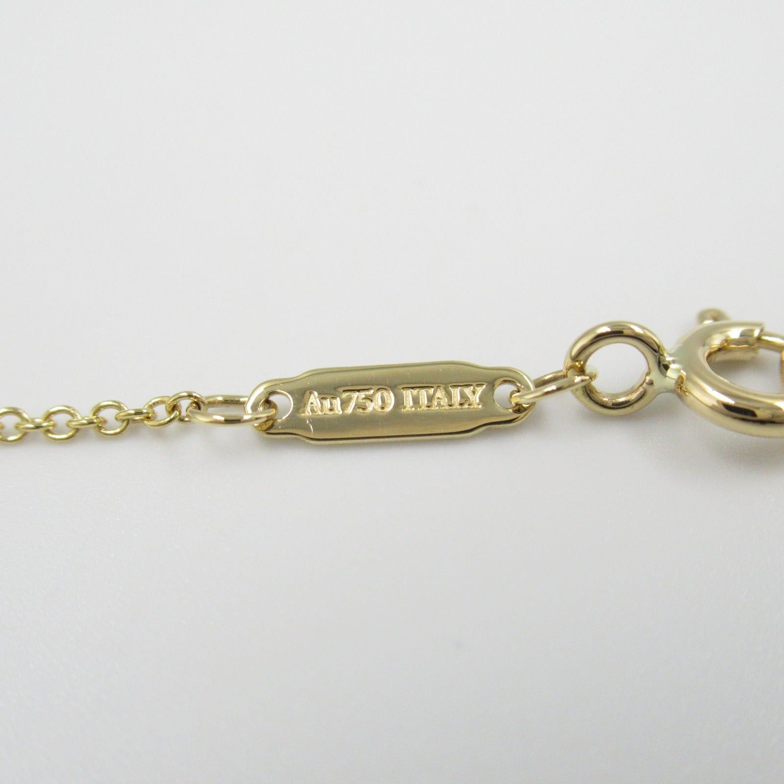 Tiffany & Co. Tiffany Co T Smile Mini Necklace K18 (Yellow Gold) Diamond Clear Size ONE SIZE - 5 Thumbnail