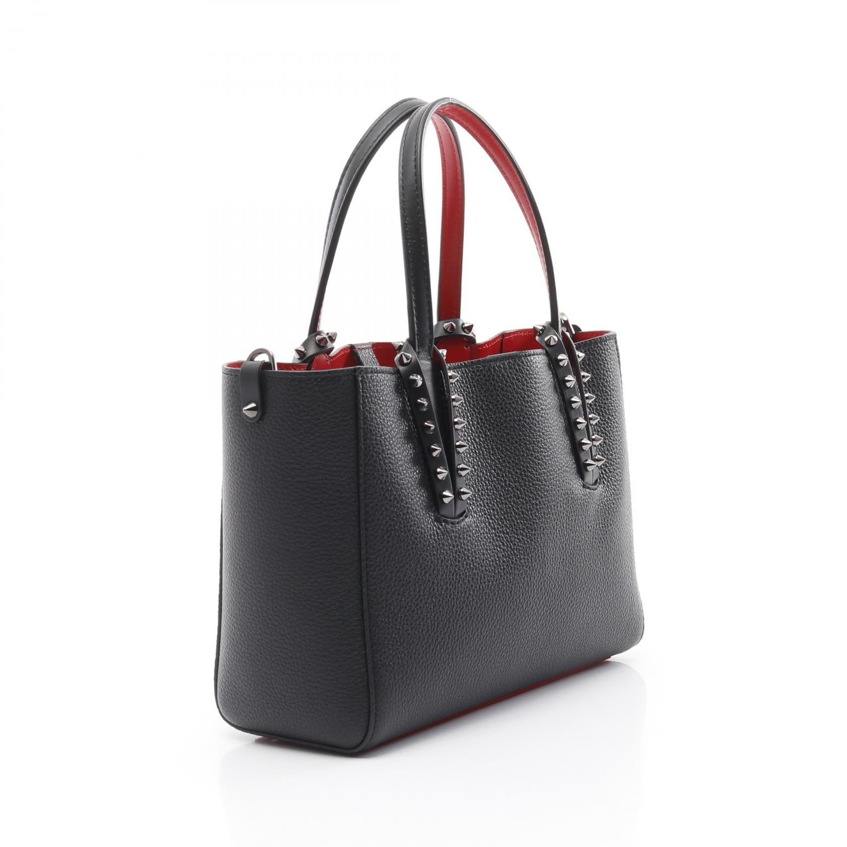 Christian Louboutin Christian Louboutin Cabata Mini Handbag Tote Bag Leather Black Size ONE SIZE - 2 Thumbnail
