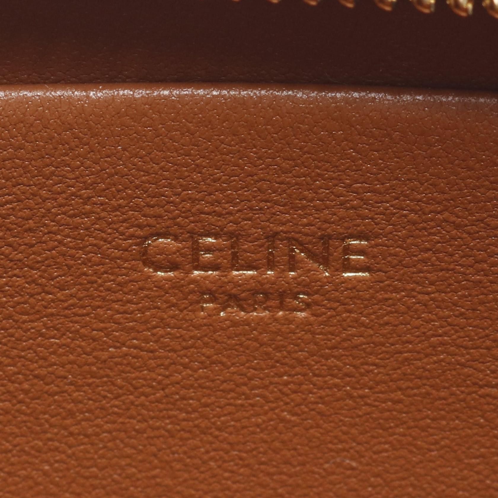 Celine Celine Medium Tilly Daily Triomphe Shoulder Bag Coated Canvas Leather Brown Size ONE SIZE - 4 Thumbnail