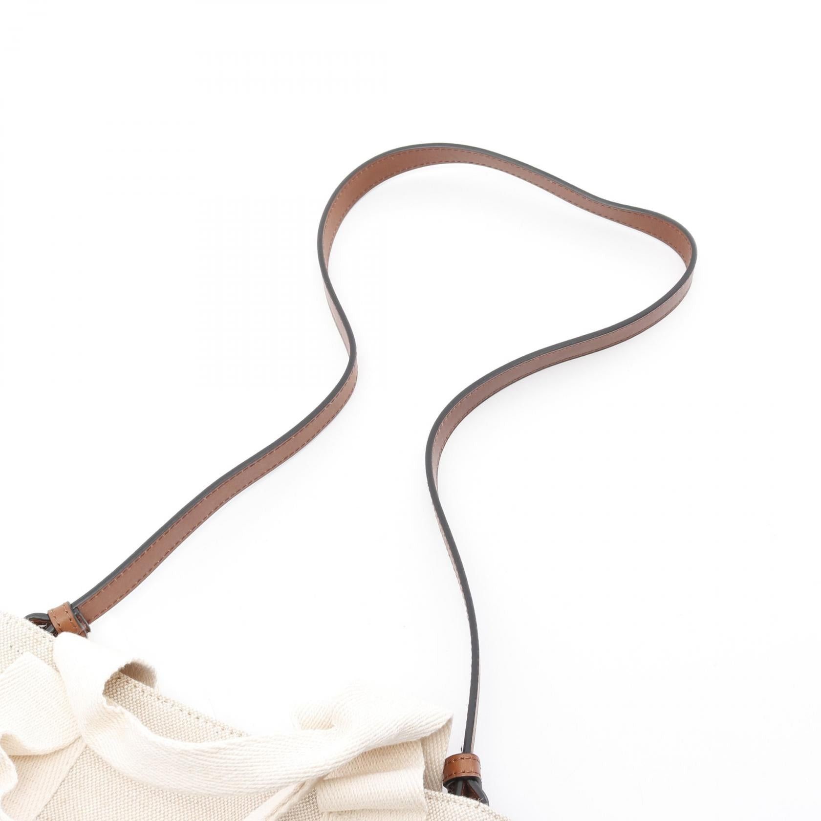 Chloe Chloe Handbag Tote Bag Canvas Beige Size ONE SIZE - 6 Thumbnail