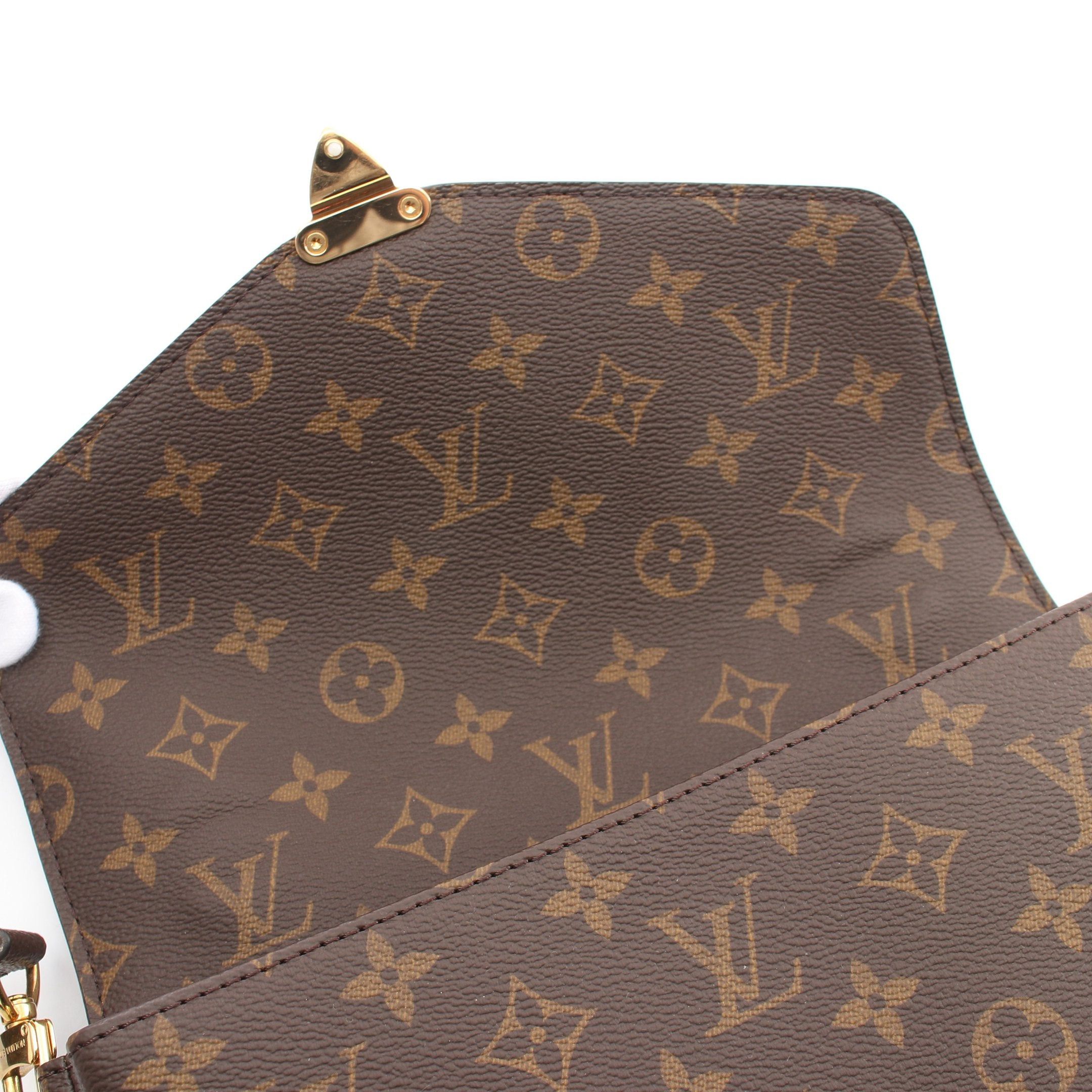 Louis Vuitton Louis Vuitton Pochette Metis Mm Monogram Handbag Leather Brown Size ONE SIZE - 6 Thumbnail