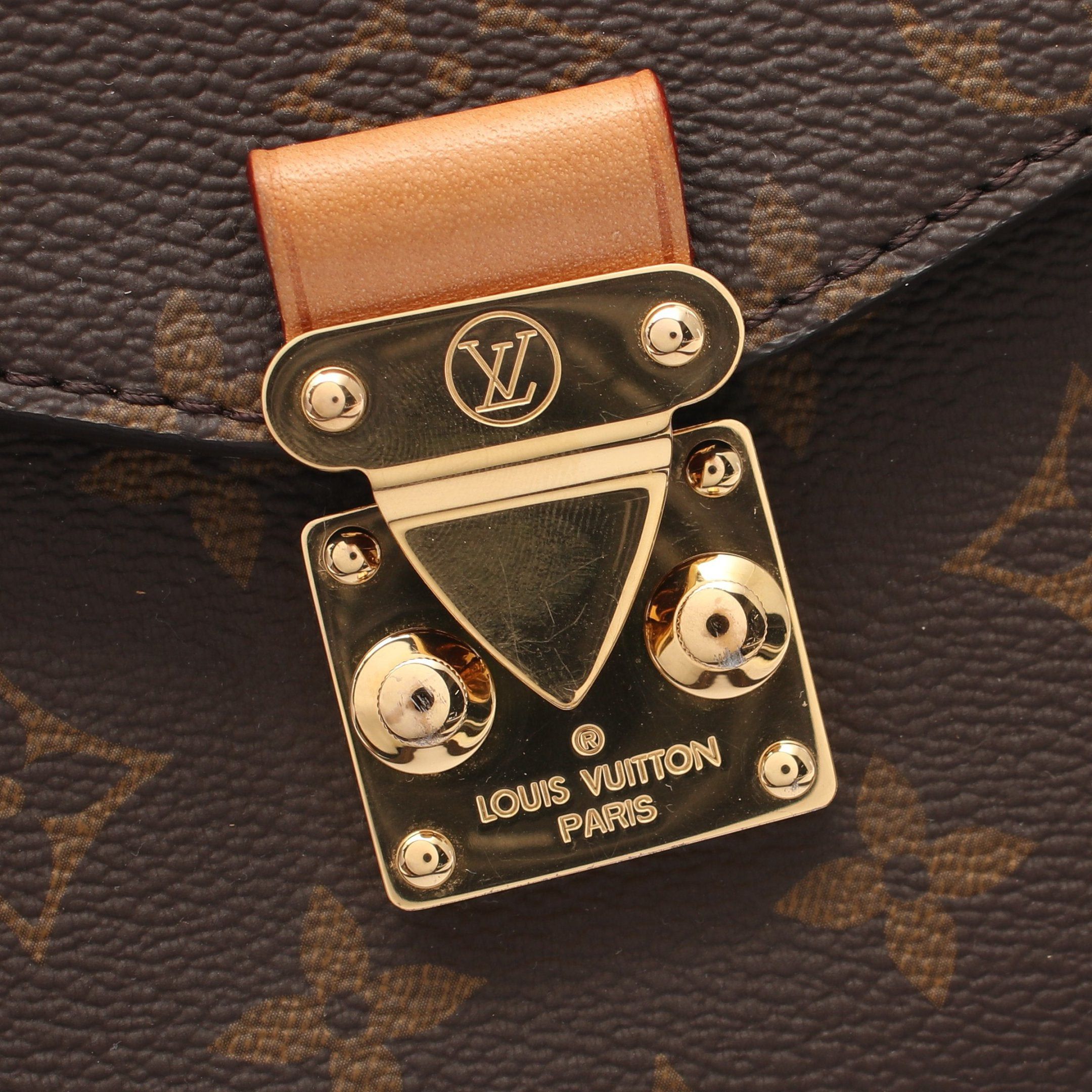 Louis Vuitton Louis Vuitton Pochette Metis Mm Monogram Handbag Leather Brown Size ONE SIZE - 7 Thumbnail
