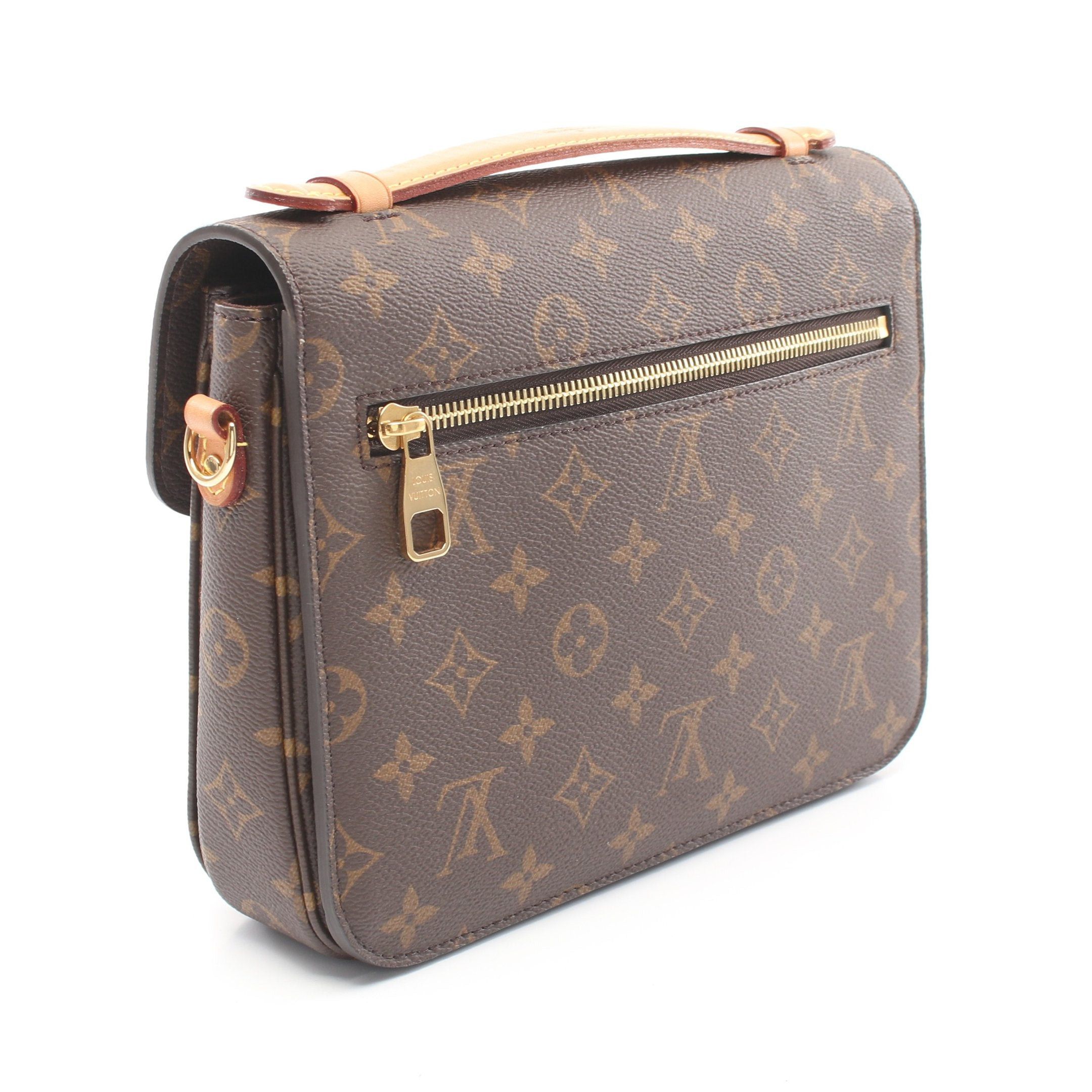 Louis Vuitton Louis Vuitton Pochette Metis Mm Monogram Handbag Leather Brown Size ONE SIZE - 2 Thumbnail