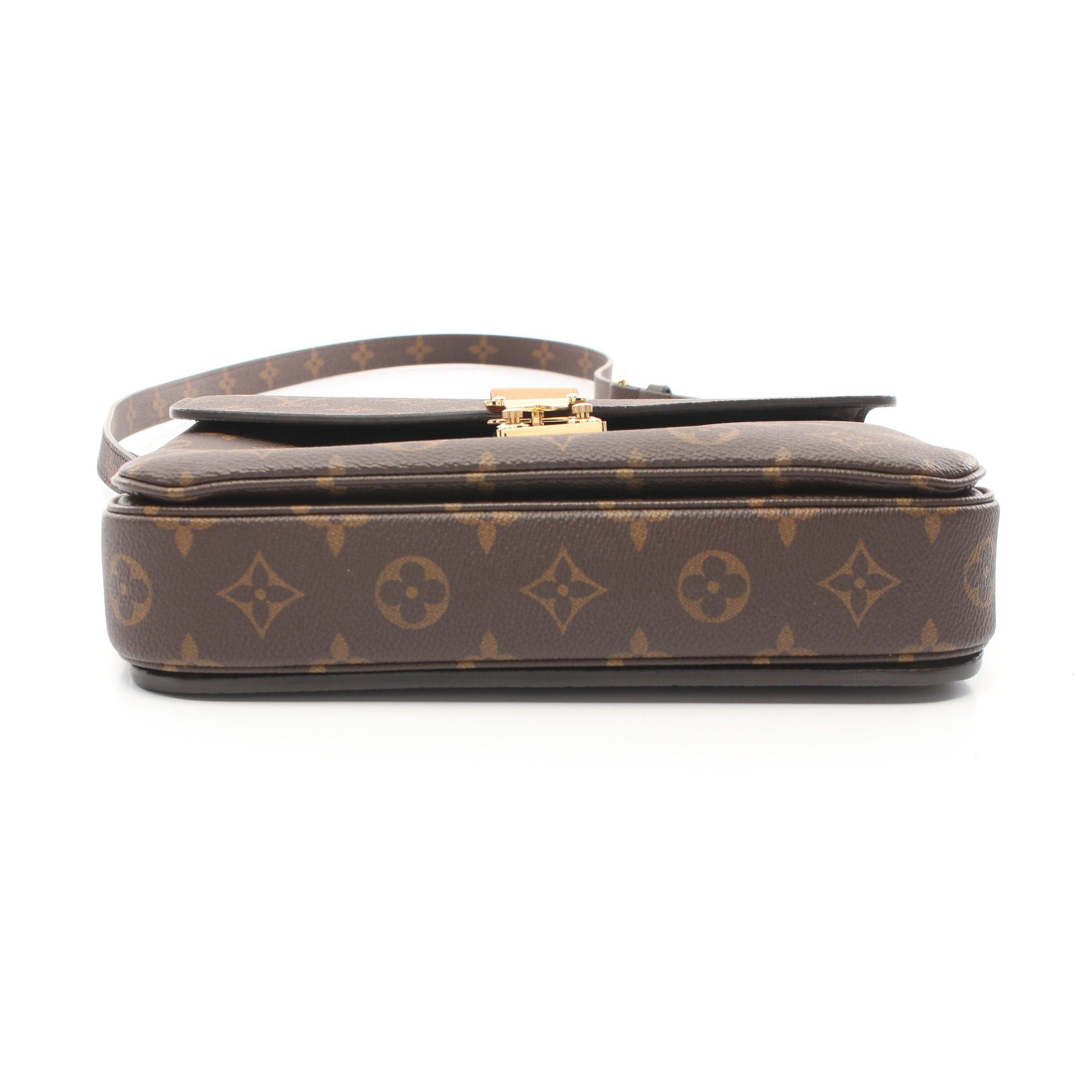 Louis Vuitton Louis Vuitton Pochette Metis Mm Monogram Handbag Leather Brown Size ONE SIZE - 12 Thumbnail