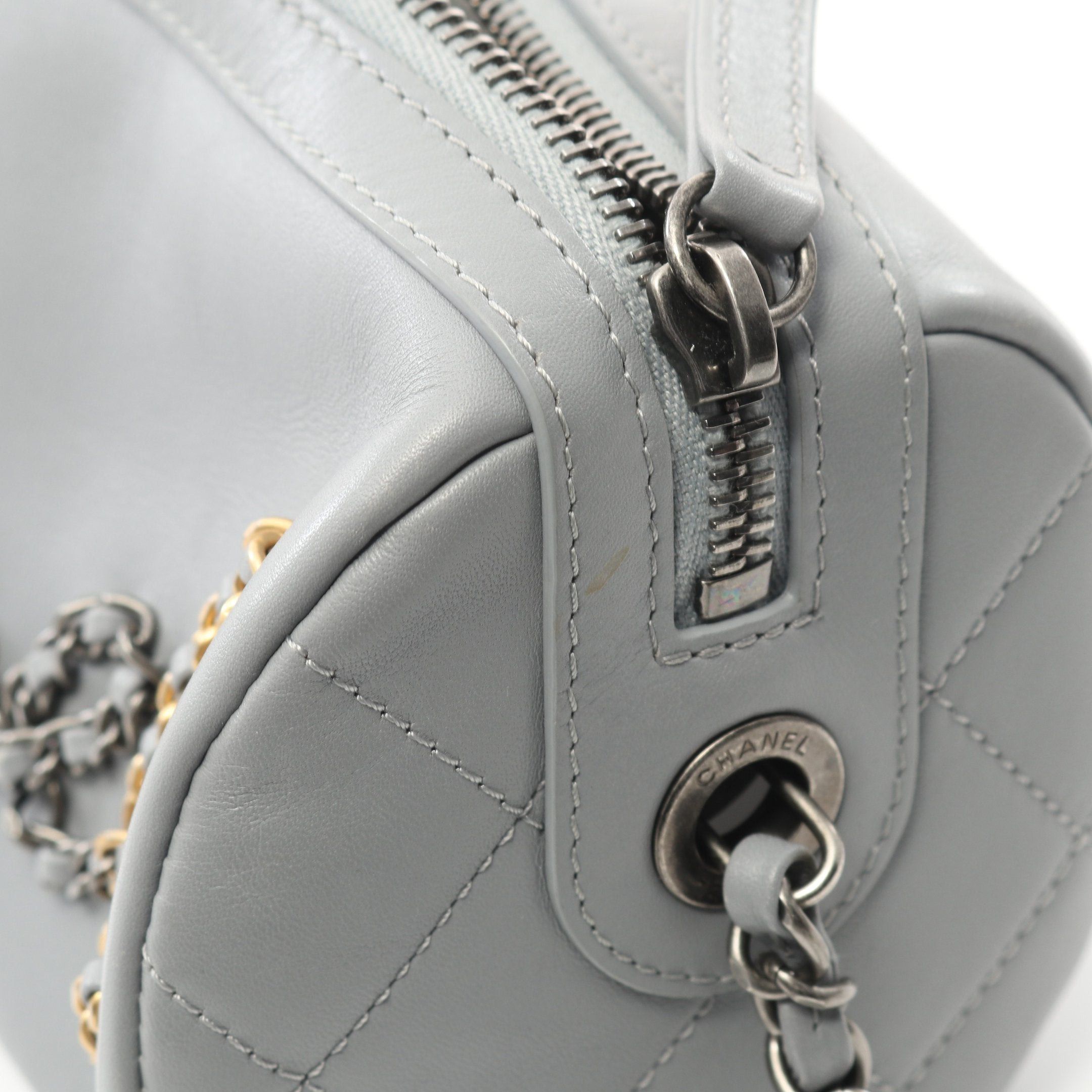 Chanel Chanel Chain Shoulder Bag Leather Gray Combination Metal Fittings Size ONE SIZE - 7 Thumbnail
