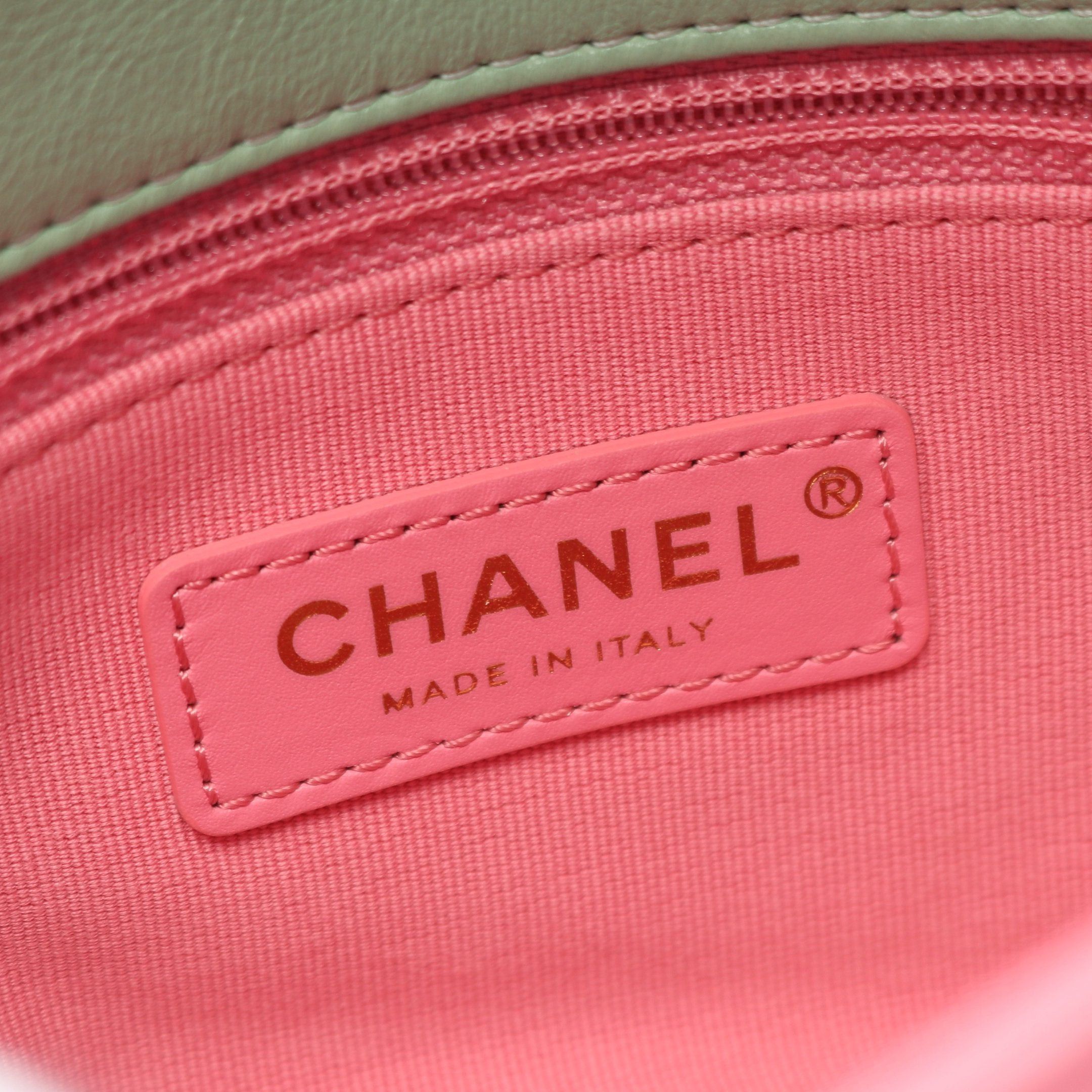 Chanel Chanel Matelasse Chain Shoulder Bag Leather Light Green Pink Multicolor Gold Hardware Size ONE SIZE - 4 Thumbnail