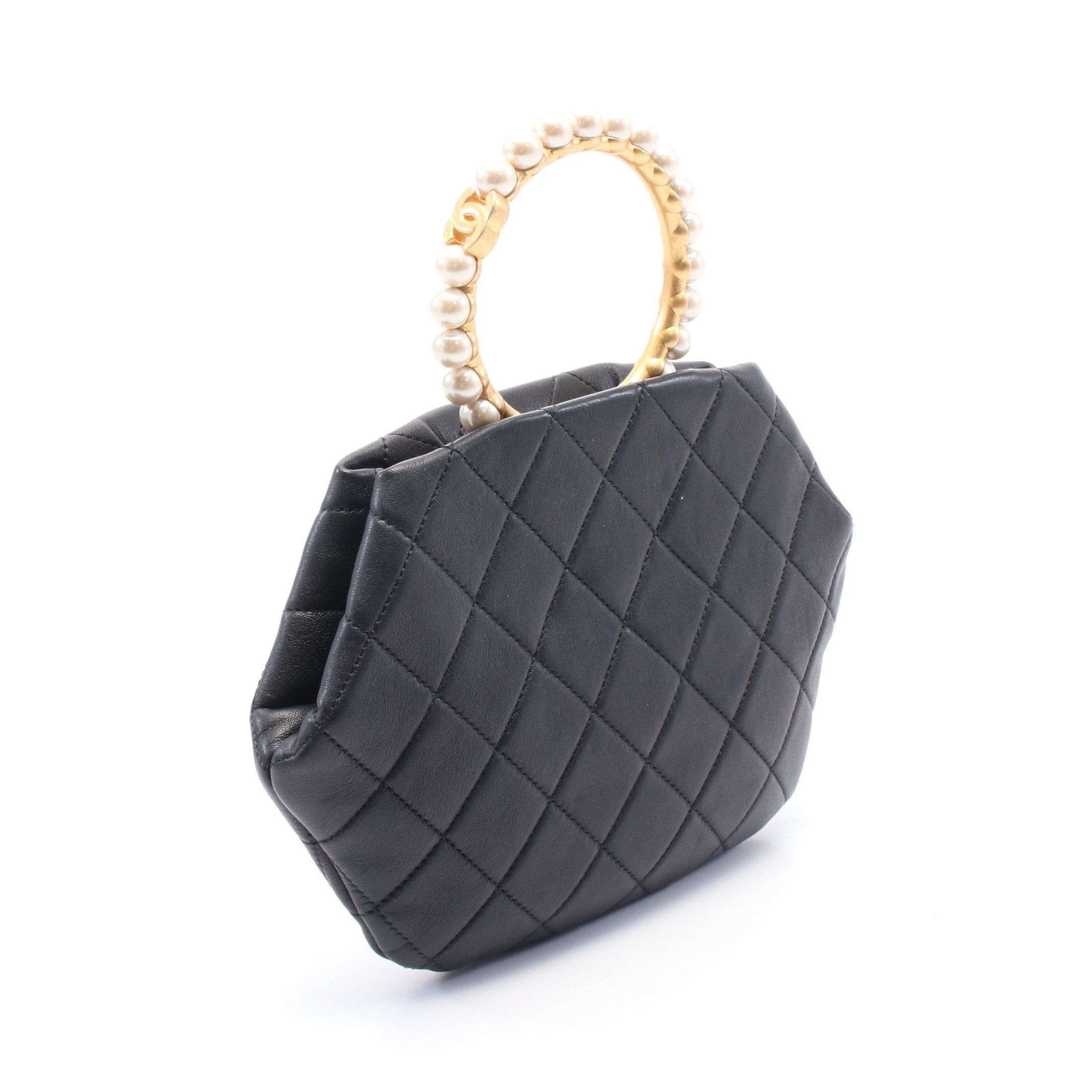 Chanel Chanel Matelasse Handbag Leather Black Gold Hardware Size ONE SIZE - 2 Thumbnail