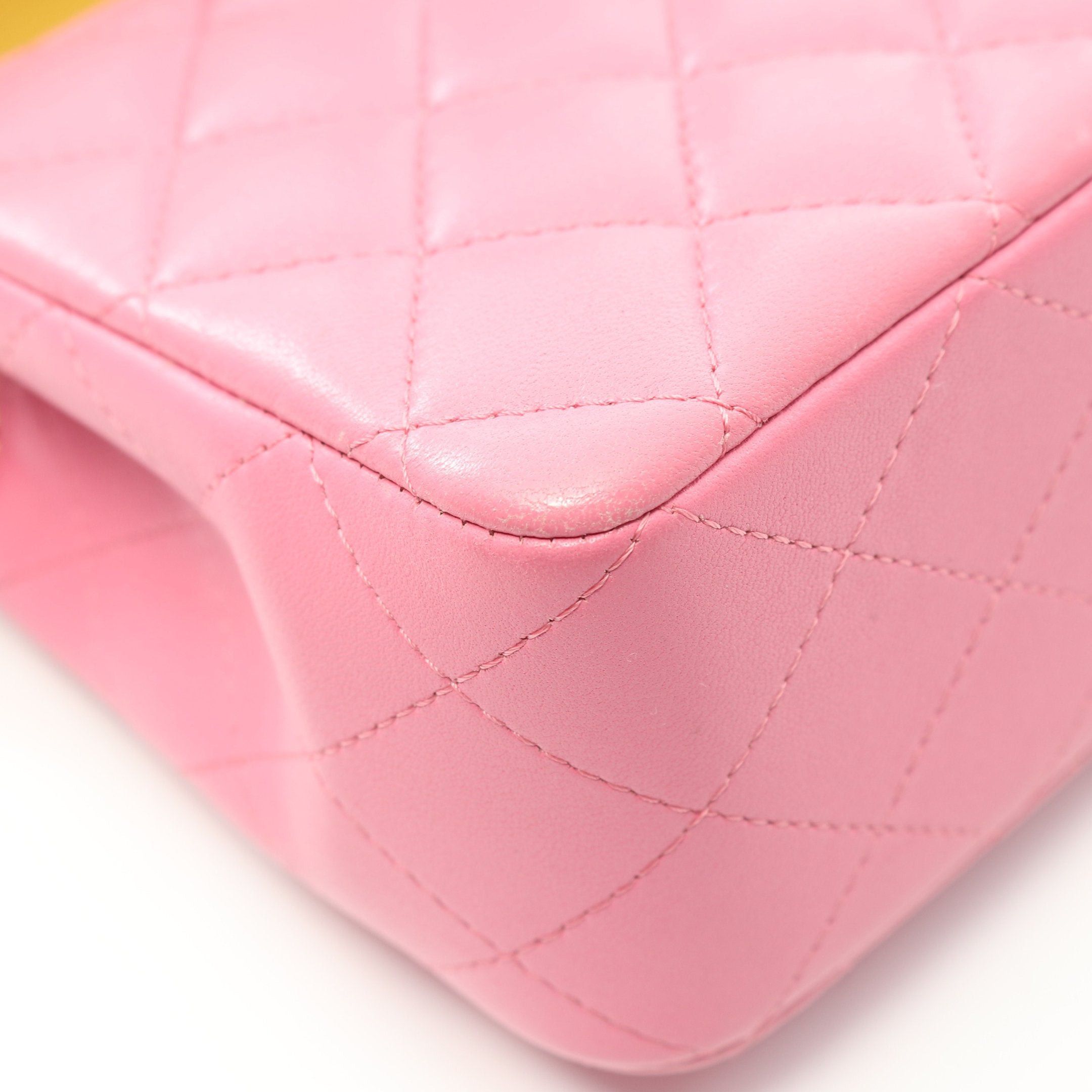 Chanel Chanel Mini Matelasse 20 Chain Shoulder Bag Lambskin Pink Rainbow Metal Fittings Size ONE SIZE - 5 Thumbnail