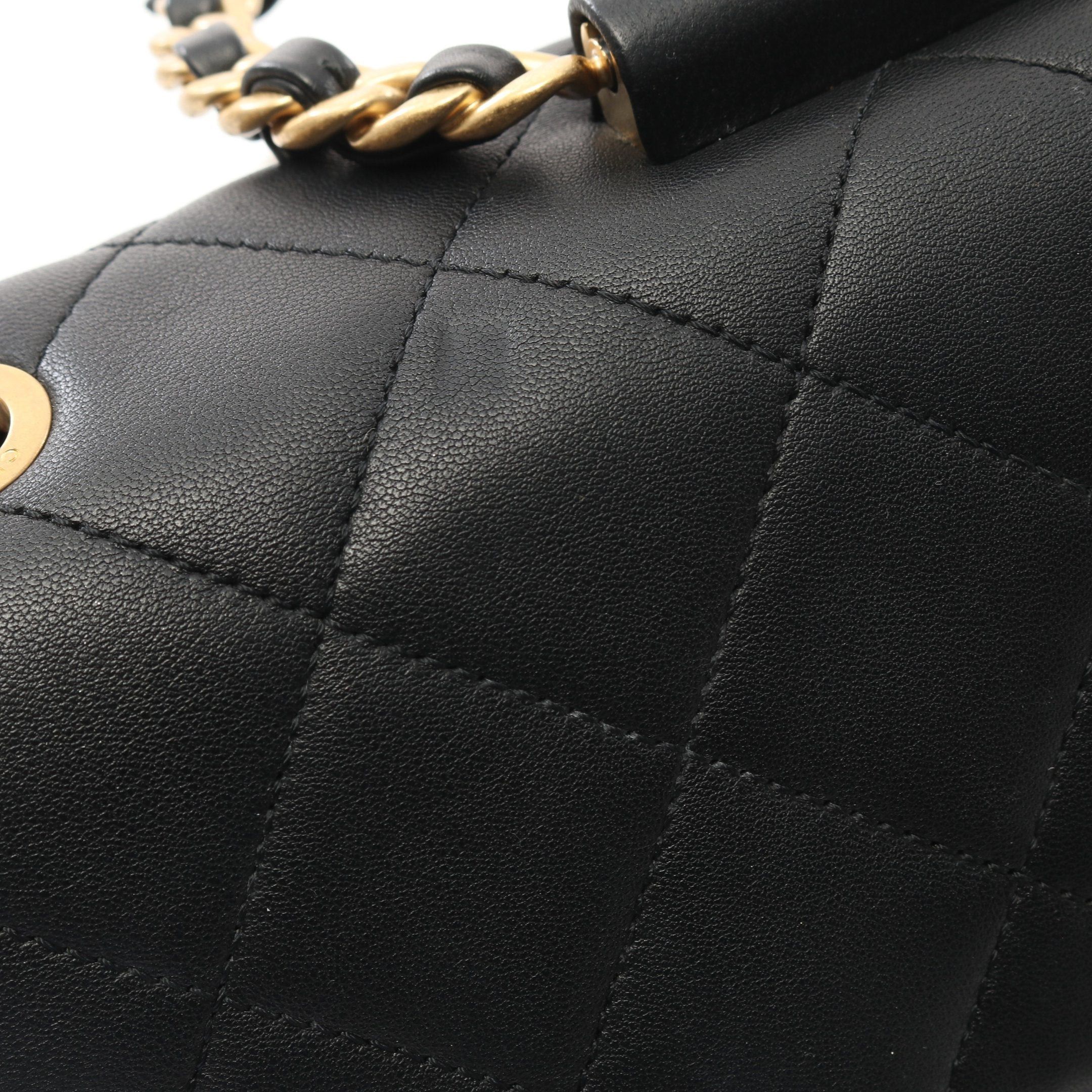 Chanel Chanel Matelasse Chain Shoulder Bag Lambskin Black Gold Hardware Size ONE SIZE - 7 Thumbnail
