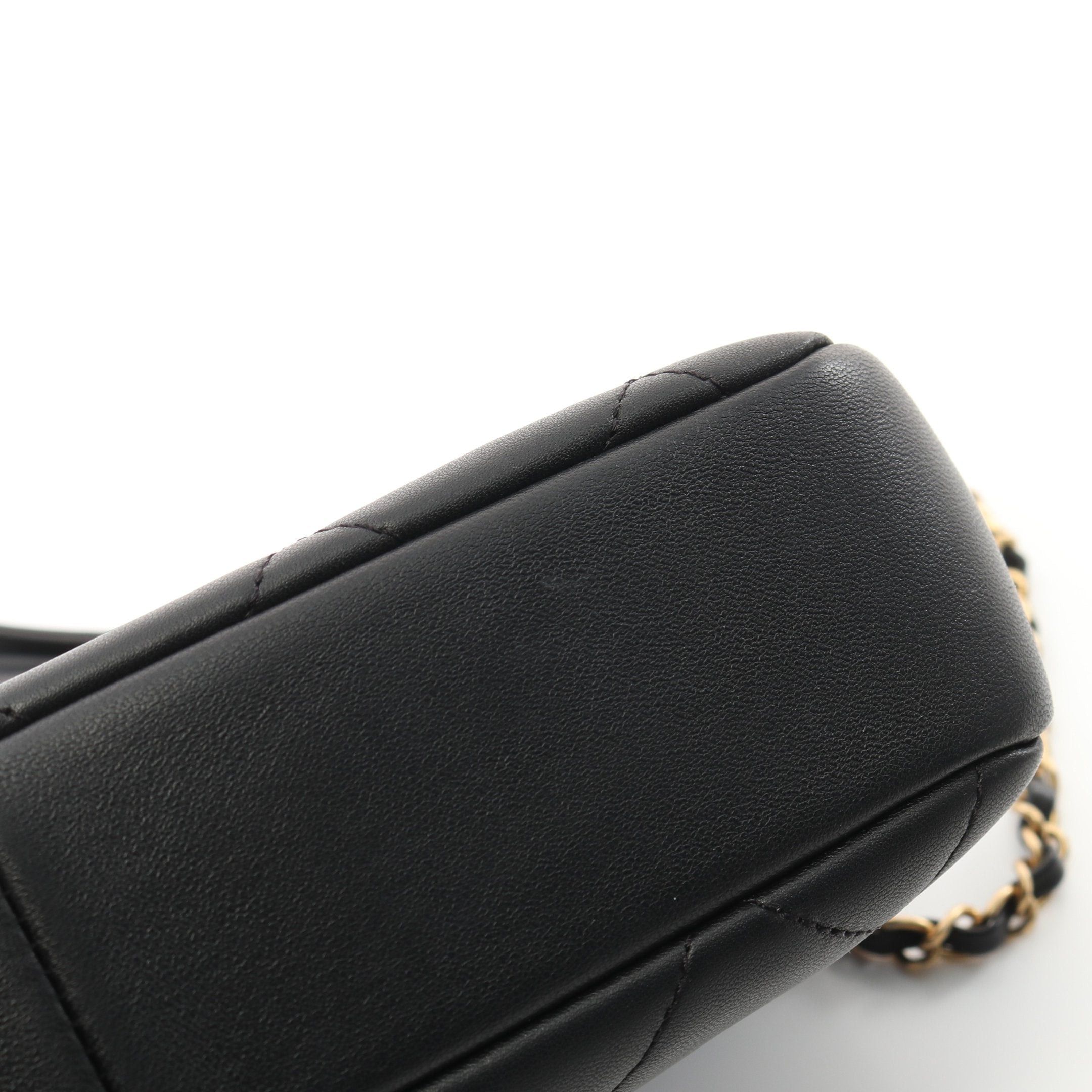 Chanel Chanel Matelasse Chain Shoulder Bag Lambskin Black Gold Hardware Size ONE SIZE - 8 Thumbnail