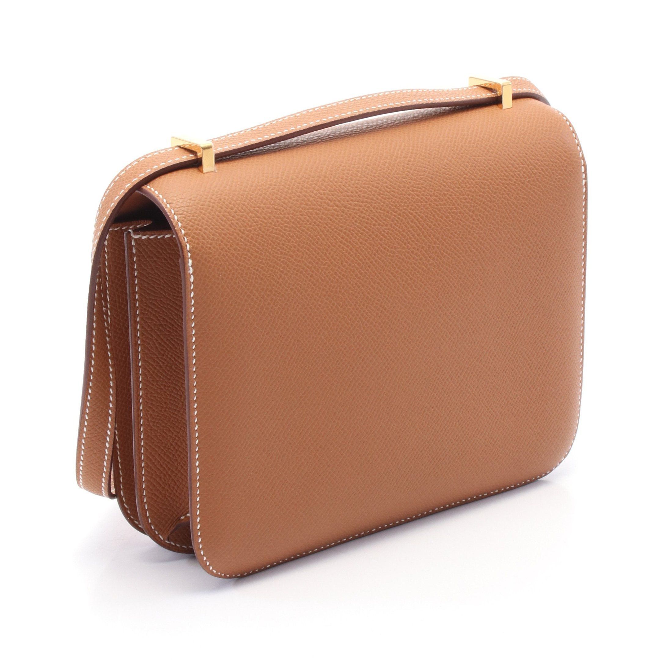 Hermes Hermes Constance 3 Mini Miroir Gold Shoulder Bag Veau Epsom Brown Hardware Double Engraved Size ONE SIZE - 2 Thumbnail