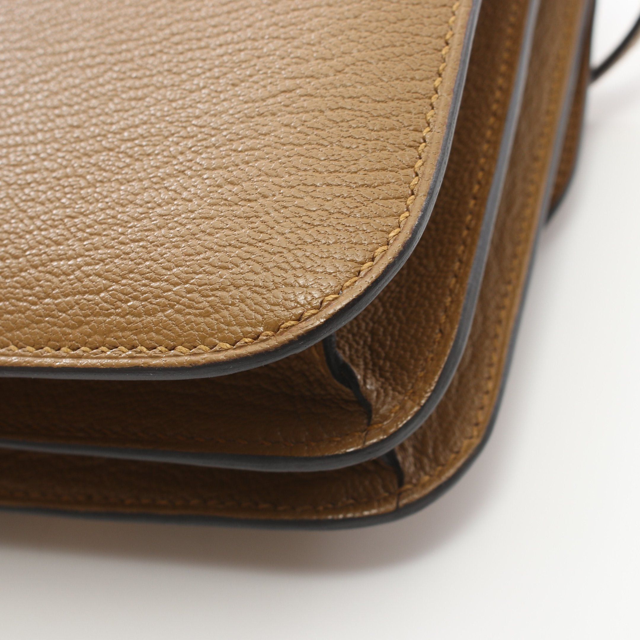 Hermes Hermes Constance 3 Mini Craft Shoulder Bag Chevre Light Brown Gold Hardware Double Engraved Size ONE SIZE - 6 Thumbnail