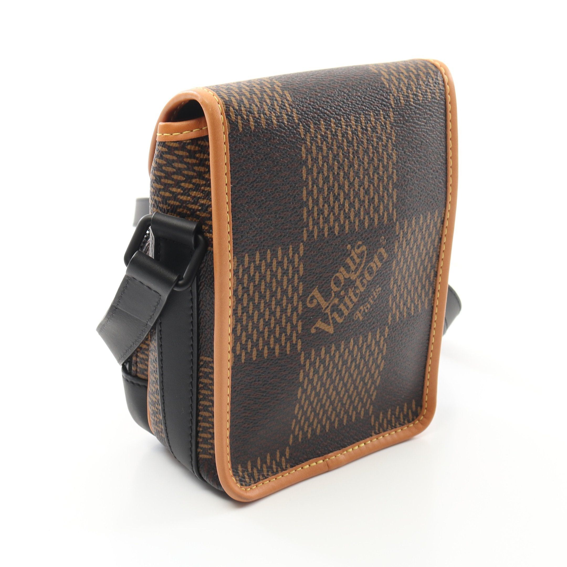 Louis Vuitton Louis Vuitton Louis Vuitton * Nigo Amazon Messenger Damier Ebene Giant Monogram Shoulder Bag Leather Brown Black Size ONE SIZE - 2 Thumbnail