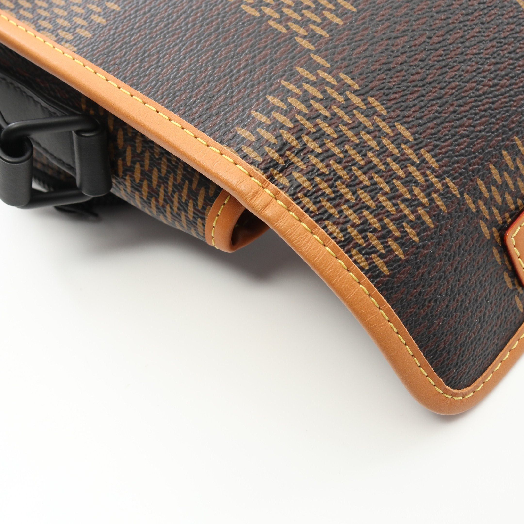 Louis Vuitton Louis Vuitton Louis Vuitton * Nigo Amazon Messenger Damier Ebene Giant Monogram Shoulder Bag Leather Brown Black Size ONE SIZE - 7 Thumbnail
