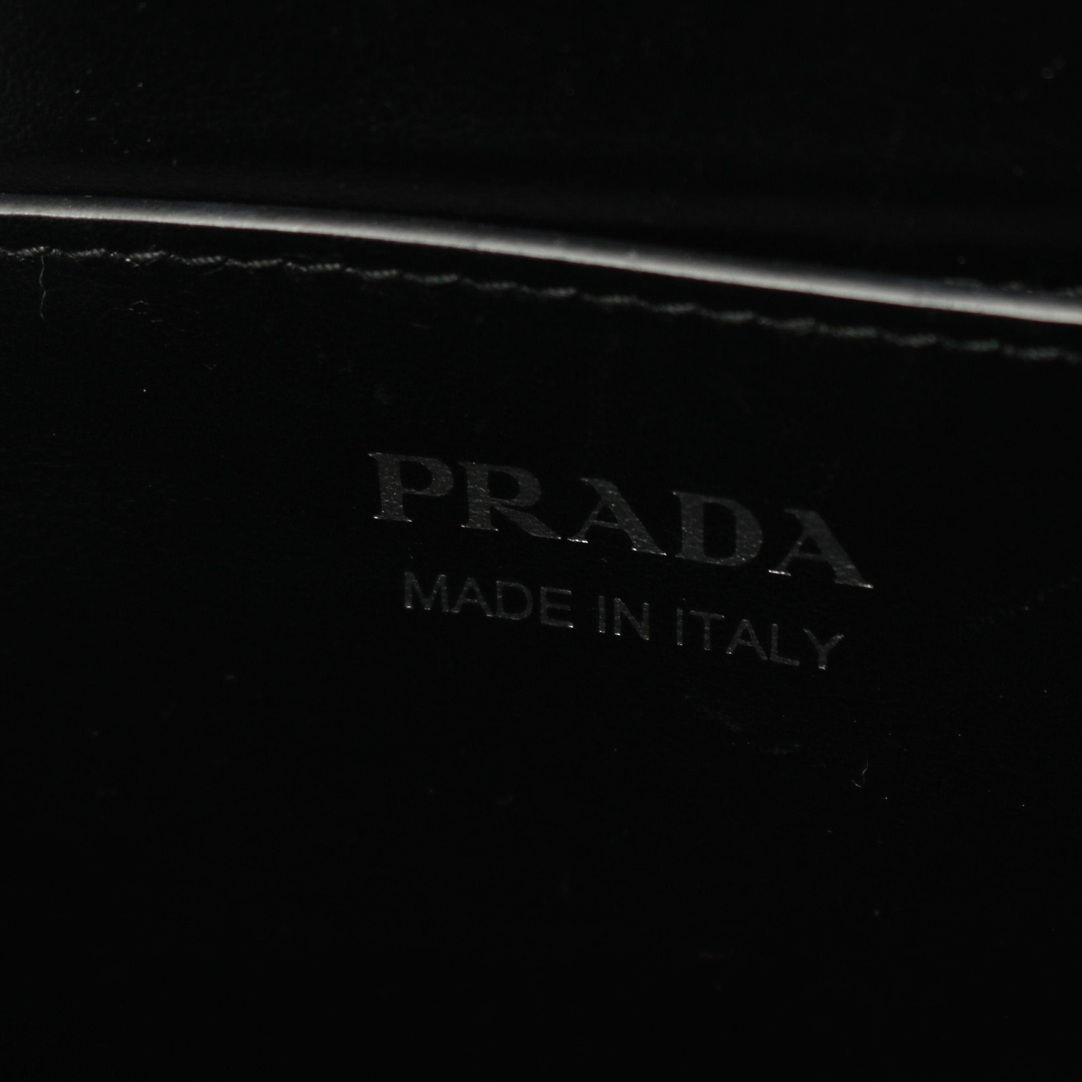 Prada Prada Chain Shoulder Bag Saffiano Leather Black Robot Patch Size ONE SIZE - 4 Thumbnail