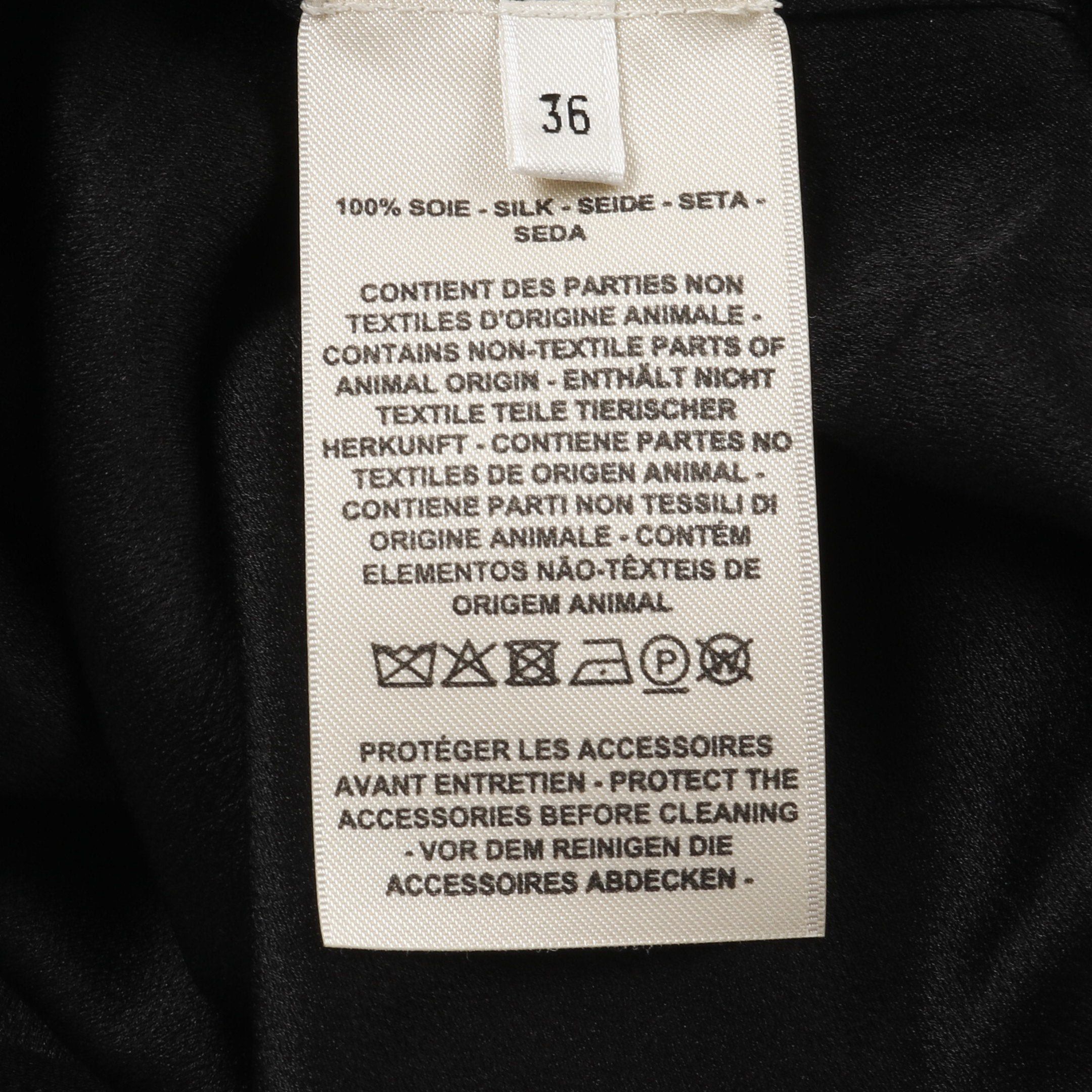 Hermes Hermes Blouse Silk Black Size ONE SIZE - 4 Thumbnail