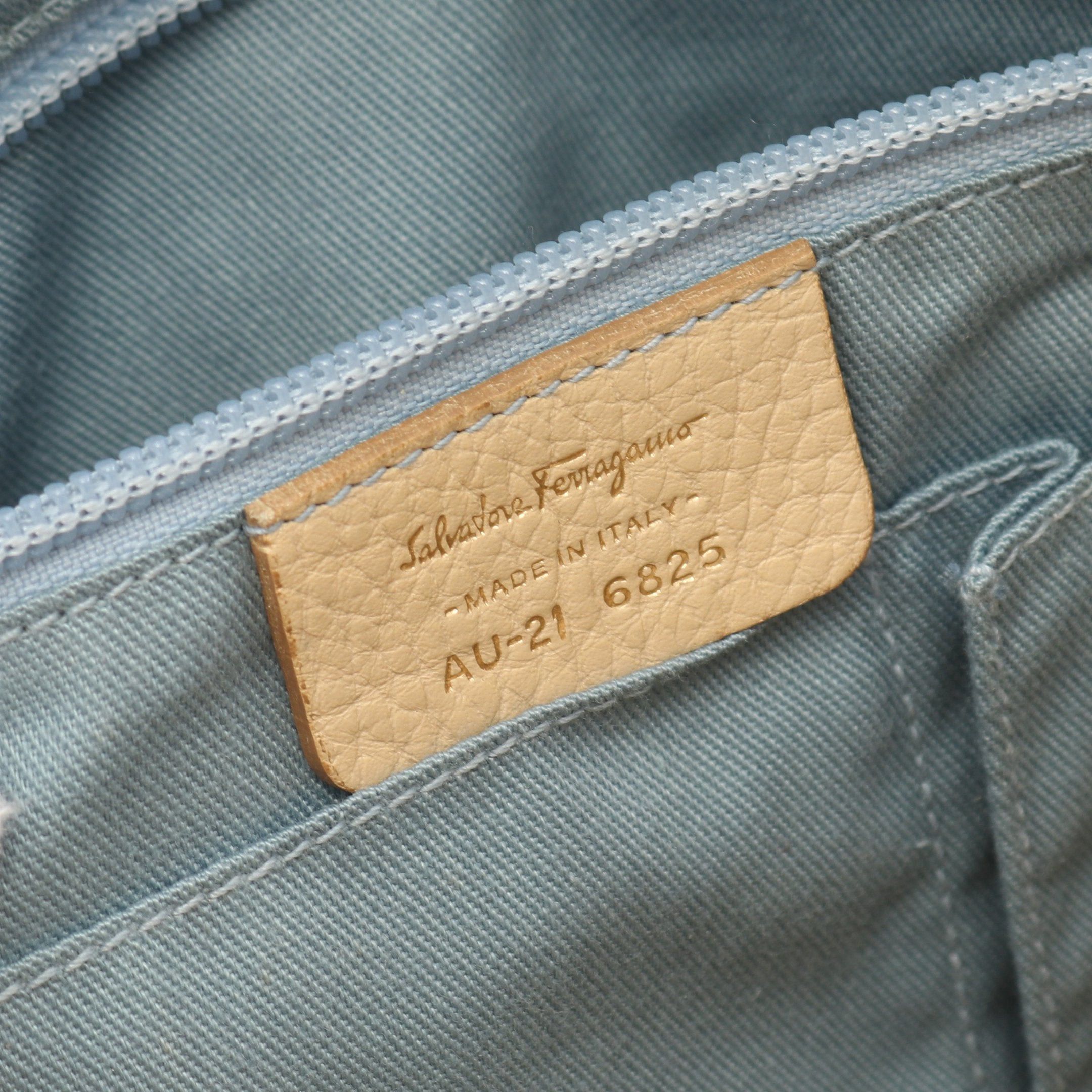 Salvatore Ferragamo Salvatore Ferragamo Shoulder Bag Tote Leather Beige Logo Size ONE SIZE - 4 Thumbnail