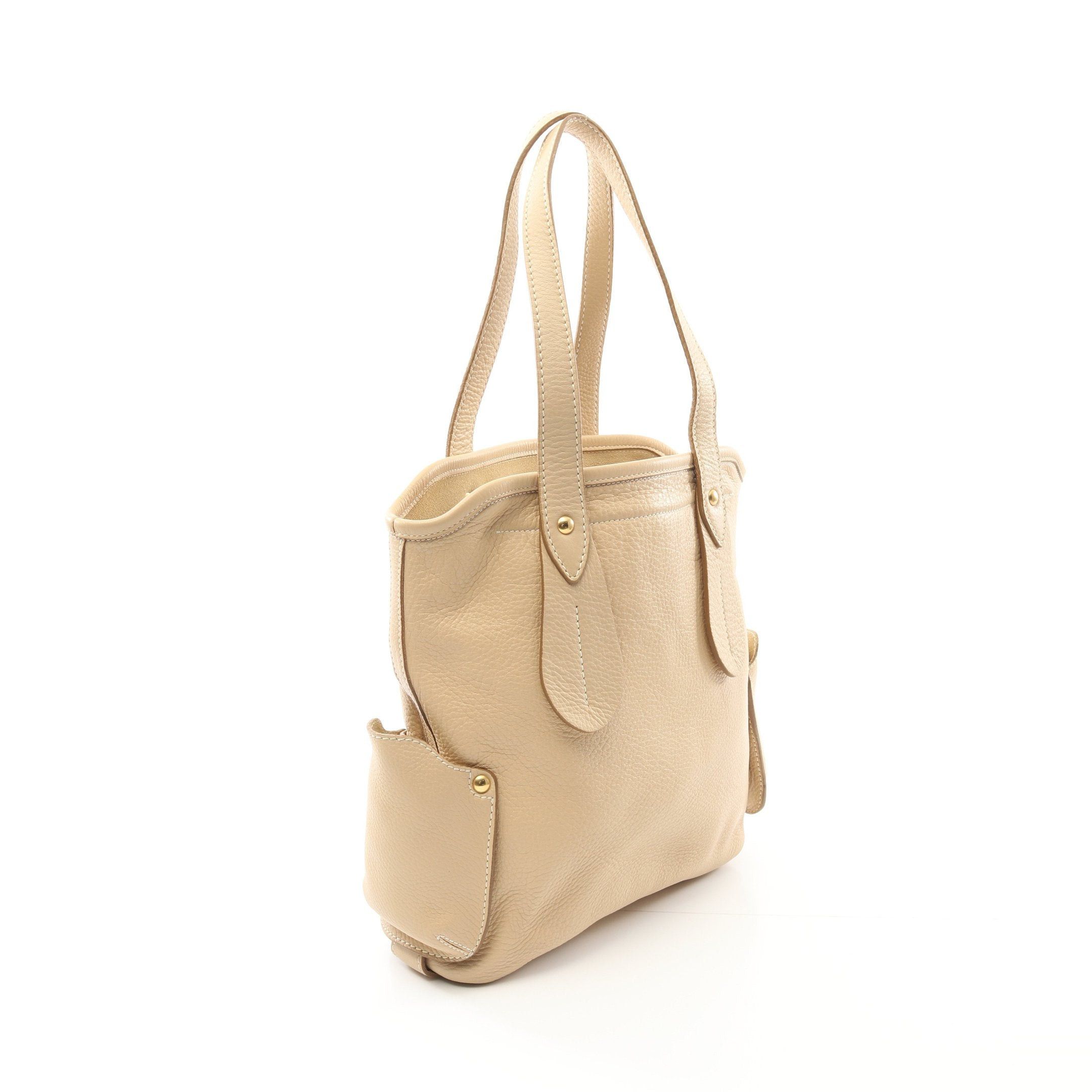 Salvatore Ferragamo Salvatore Ferragamo Shoulder Bag Tote Leather Beige Logo Size ONE SIZE - 2 Thumbnail