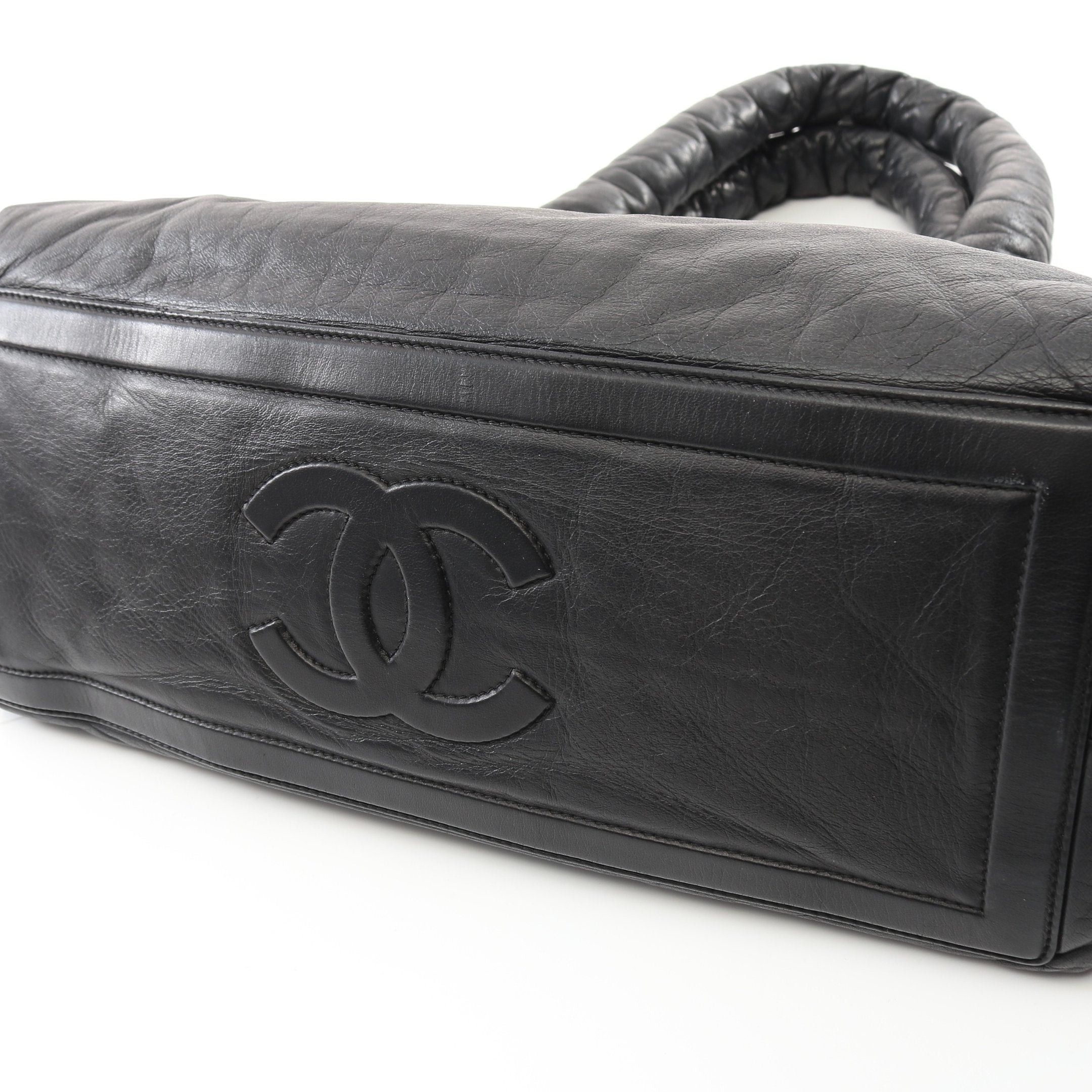 Chanel Chanel Coco Coon Handbag Tote Bag Lambskin Black Silver Hardware Reversible Size ONE SIZE - 9 Thumbnail