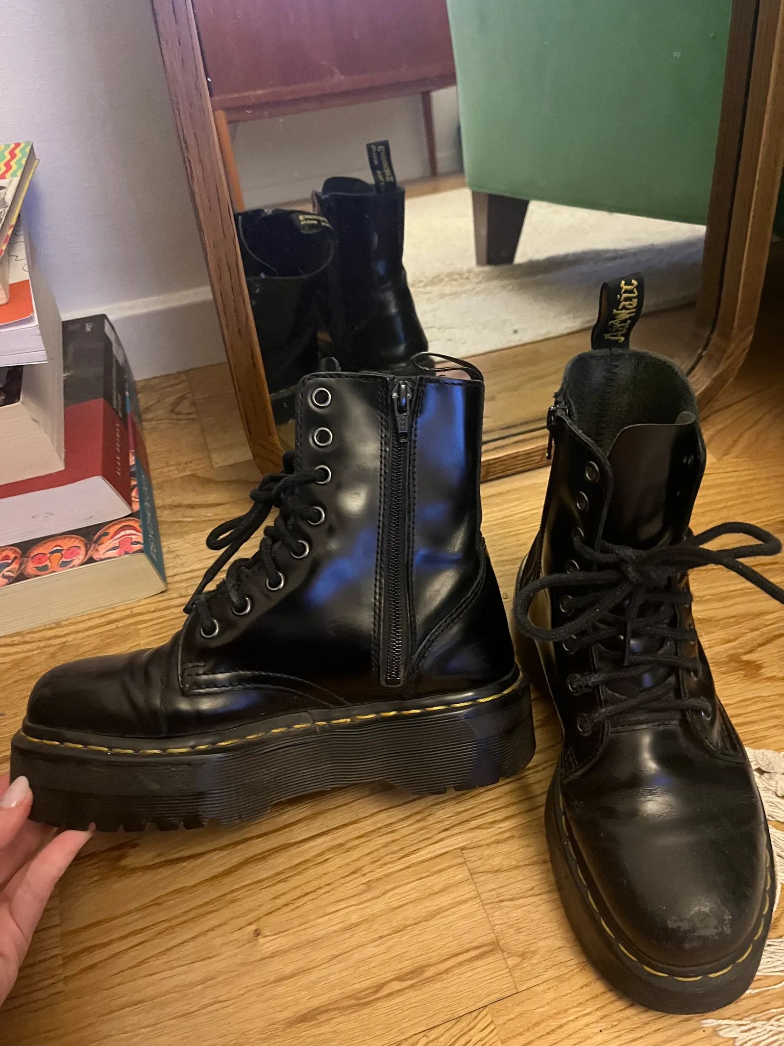 Dr. Martens Dr. Martens Jadon Platform Lace up boots Size US 7 / IT 37 - 4 Thumbnail
