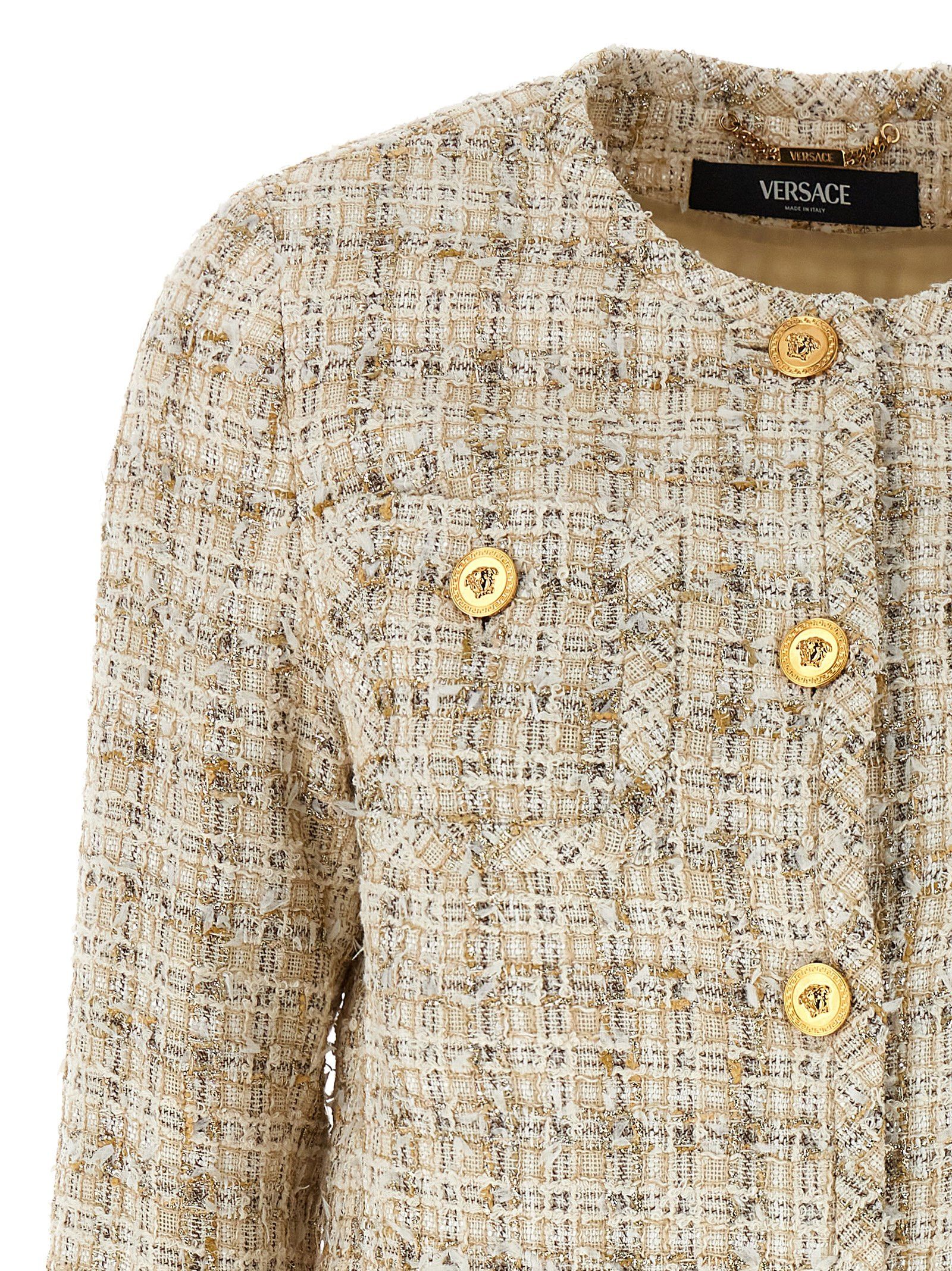 Versace Tweed Cardigan Size S / US 4 / IT 40 - 3 Thumbnail
