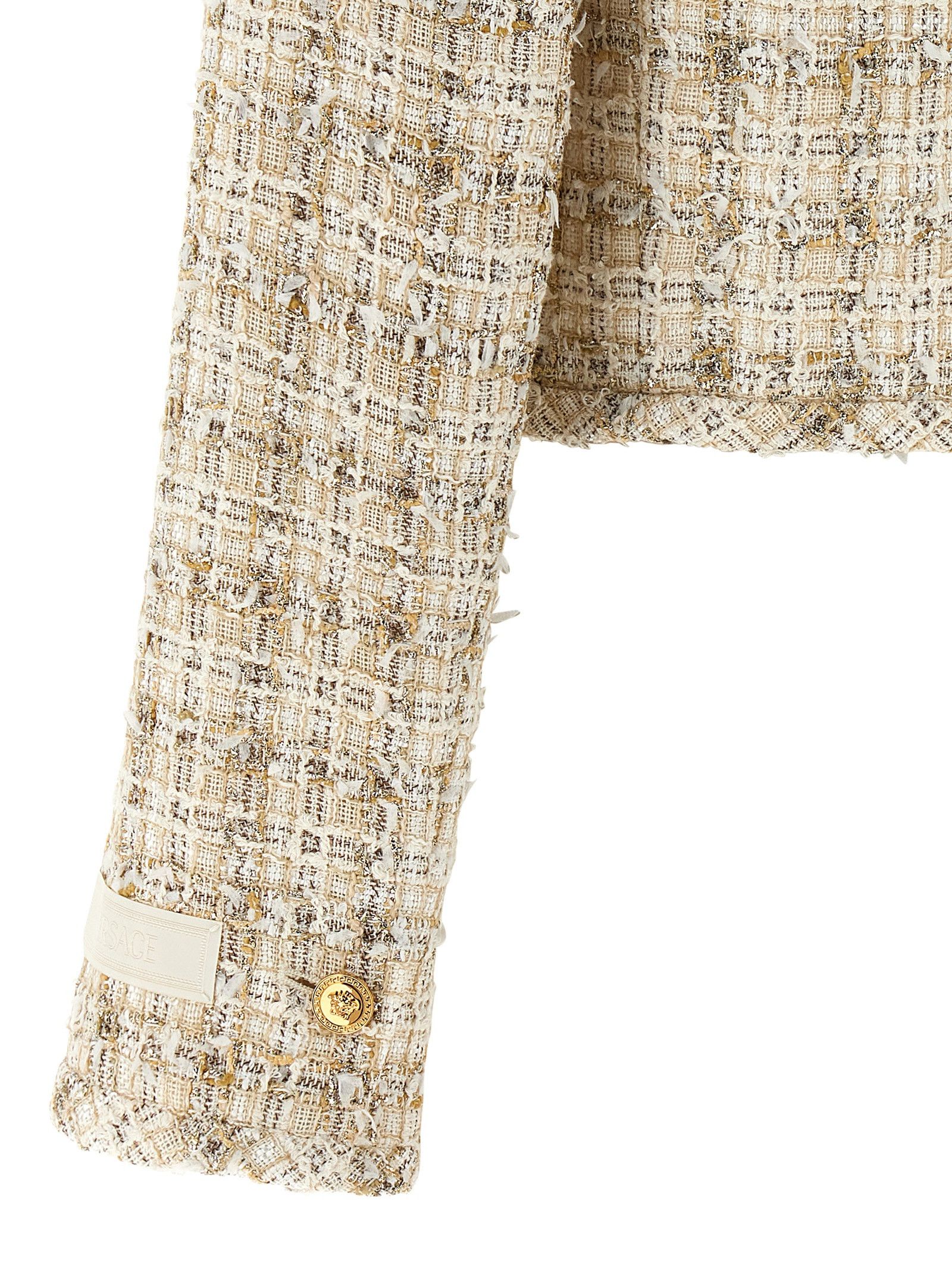 Versace Tweed Cardigan Size S / US 4 / IT 40 - 4 Thumbnail