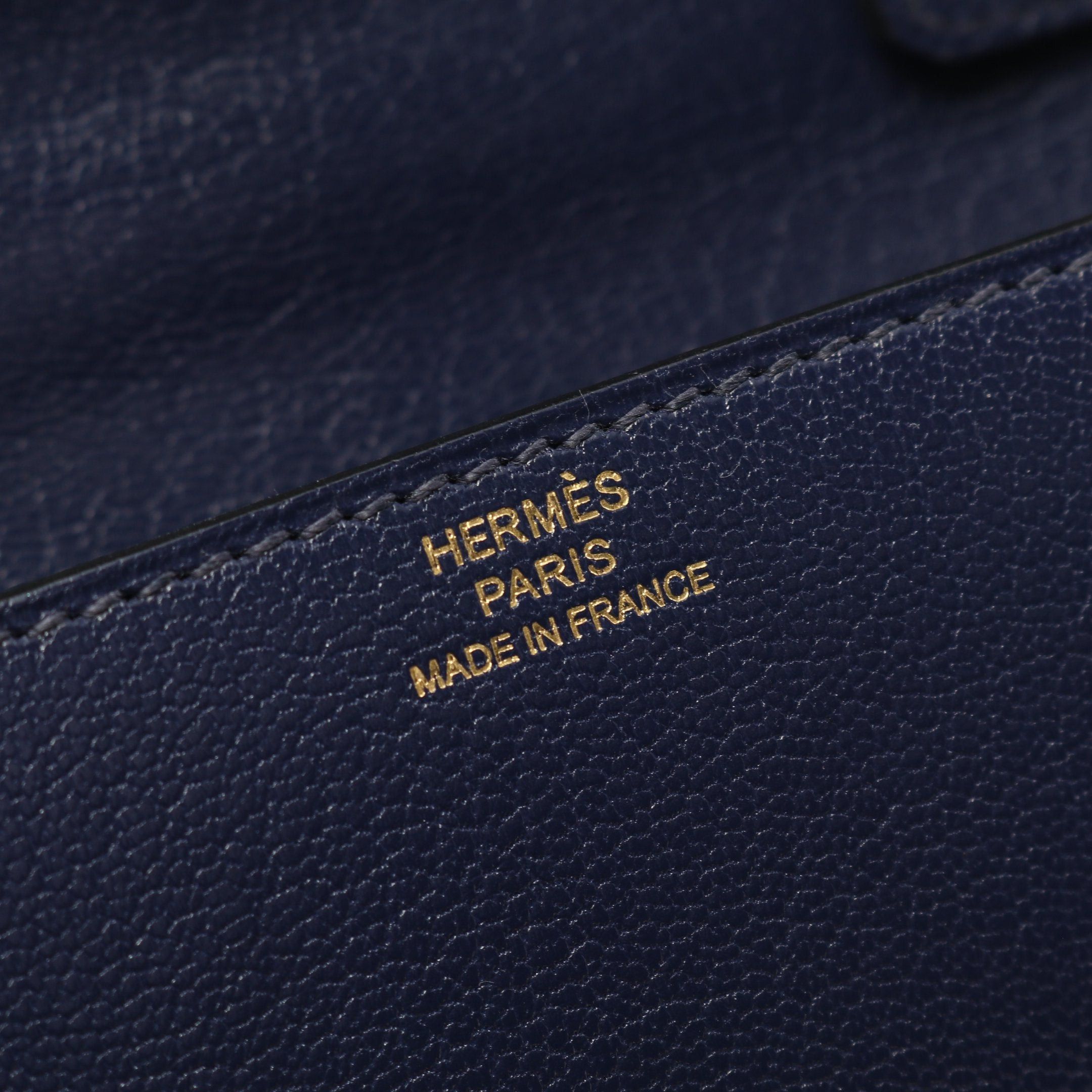 Hermes Hermes Cinematic Too Go Shoulder Bag Chevre Dark Blue Gold Hardware D Stamp Size ONE SIZE - 4 Thumbnail