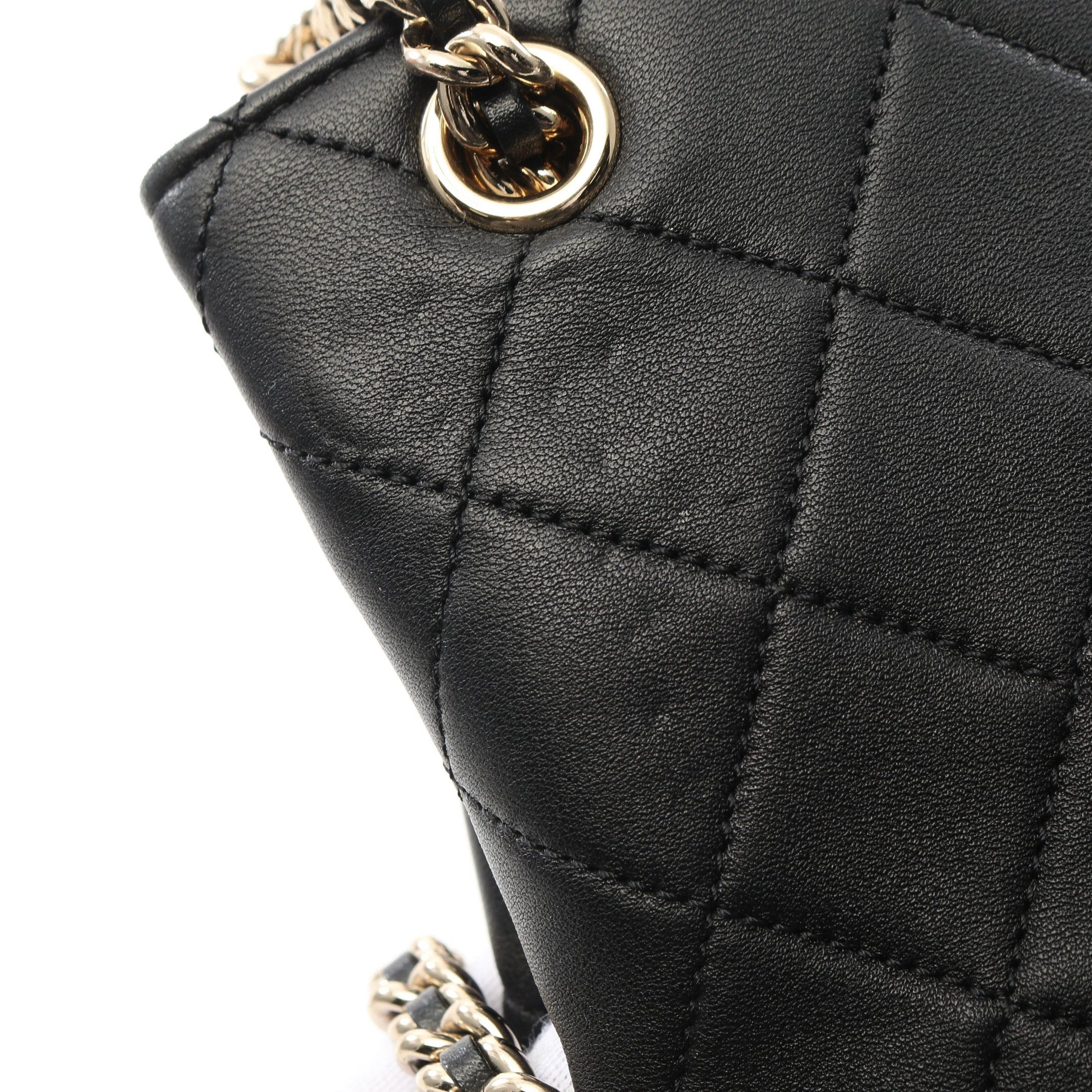 Chanel Chanel Matelasse Studs Coco Mark Backpack Rucksack Leather Black Gold Hardware Purse Size ONE SIZE - 8 Thumbnail