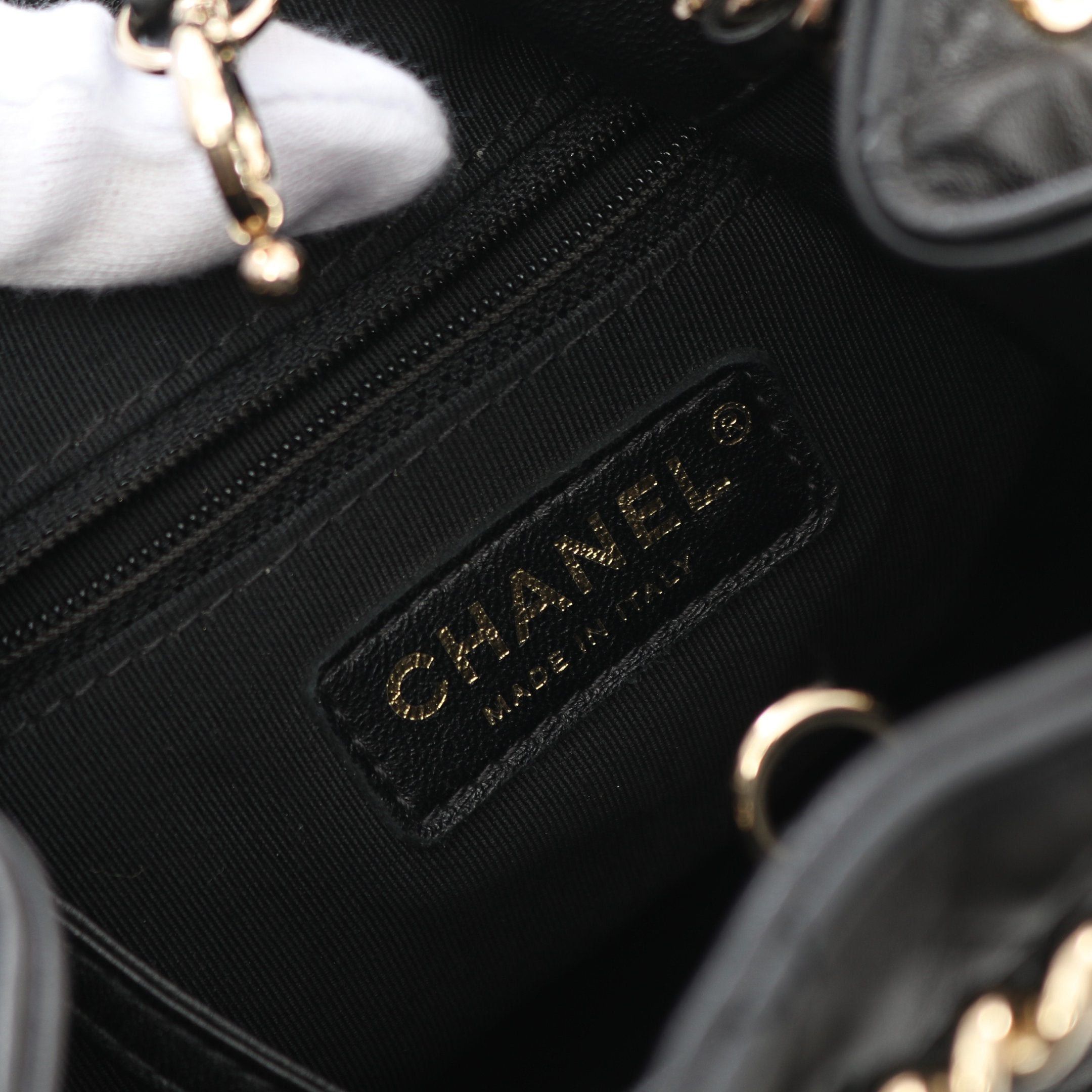 Chanel Chanel Matelasse Studs Coco Mark Backpack Rucksack Leather Black Gold Hardware Purse Size ONE SIZE - 4 Thumbnail