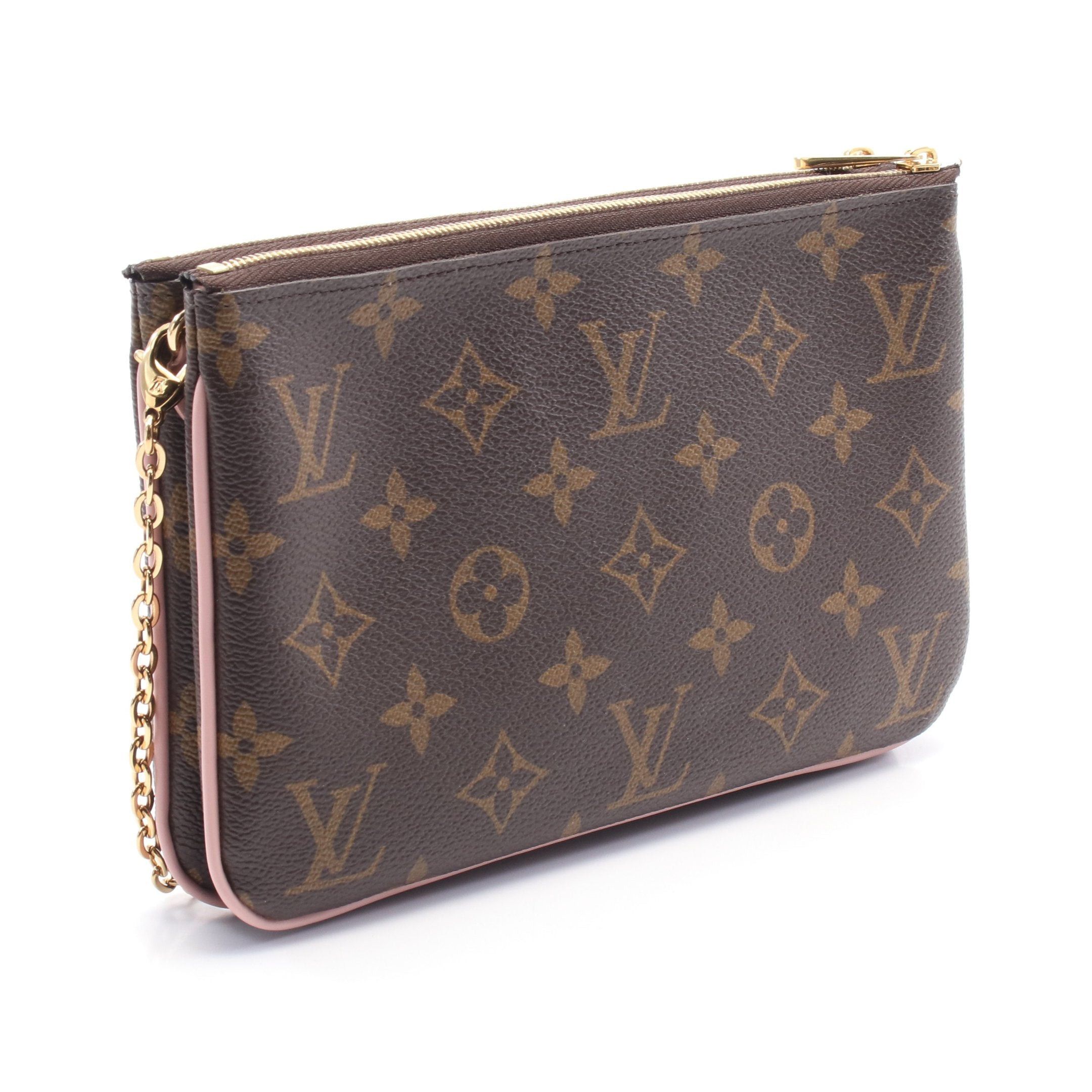Louis Vuitton Louis Vuitton Pochette Double Zip Monogram Vivienne Chain Shoulder Bag Brown Multicolor Size ONE SIZE - 2 Thumbnail