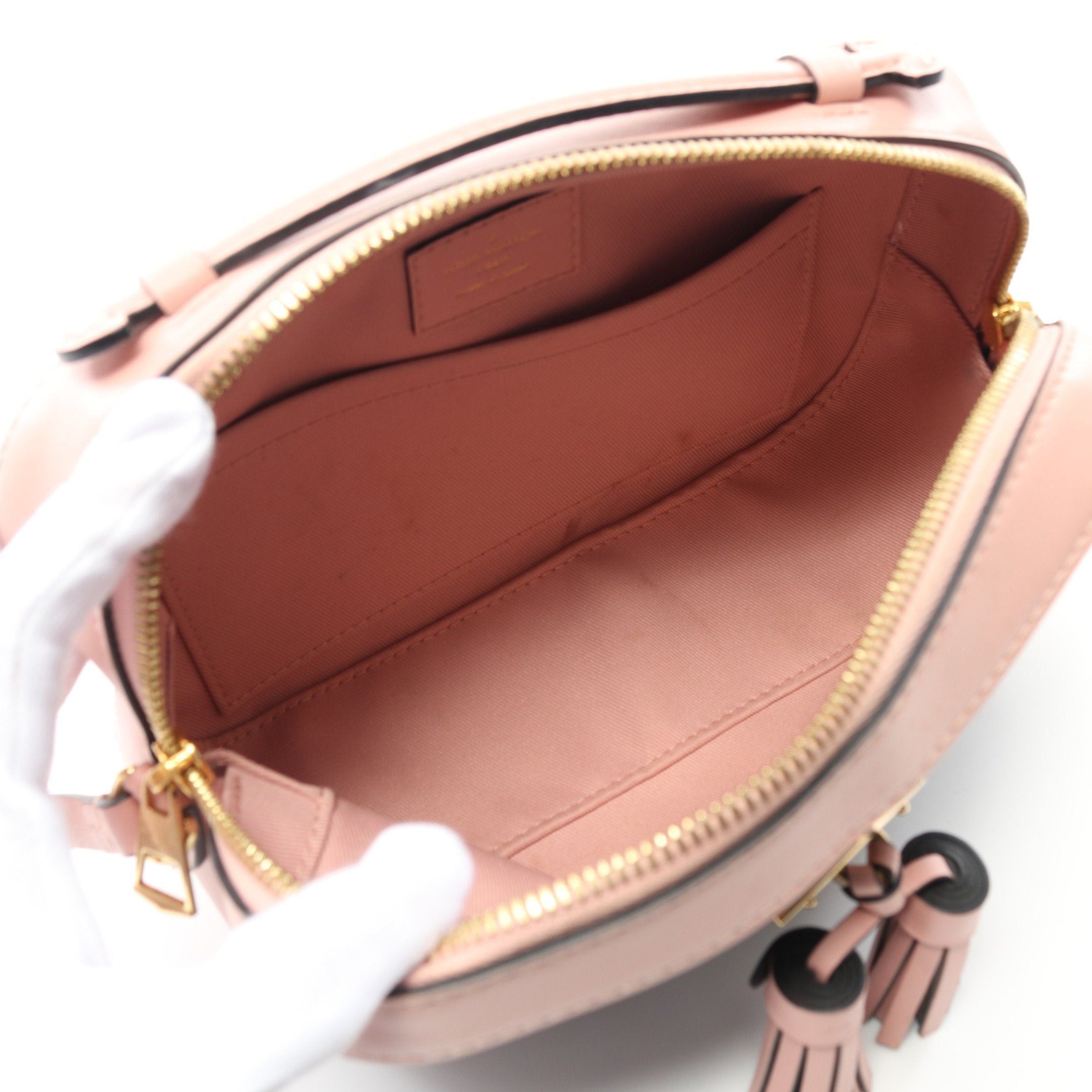 Louis Vuitton Louis Vuitton Saintonge Monogram Rose Poodle Shoulder Bag Leather Brown Pink Size ONE SIZE - 3 Thumbnail