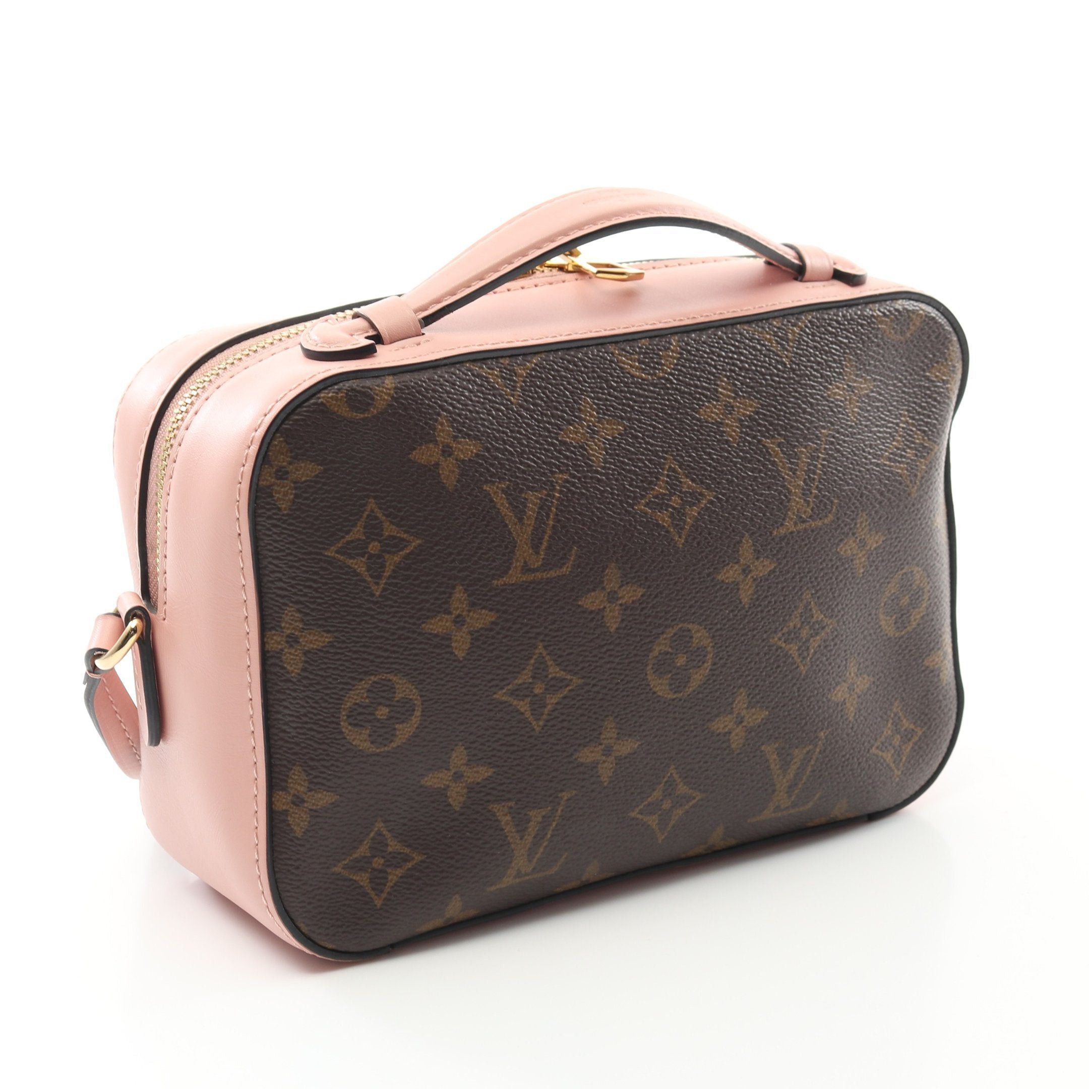 Louis Vuitton Louis Vuitton Saintonge Monogram Rose Poodle Shoulder Bag Leather Brown Pink Size ONE SIZE - 2 Thumbnail