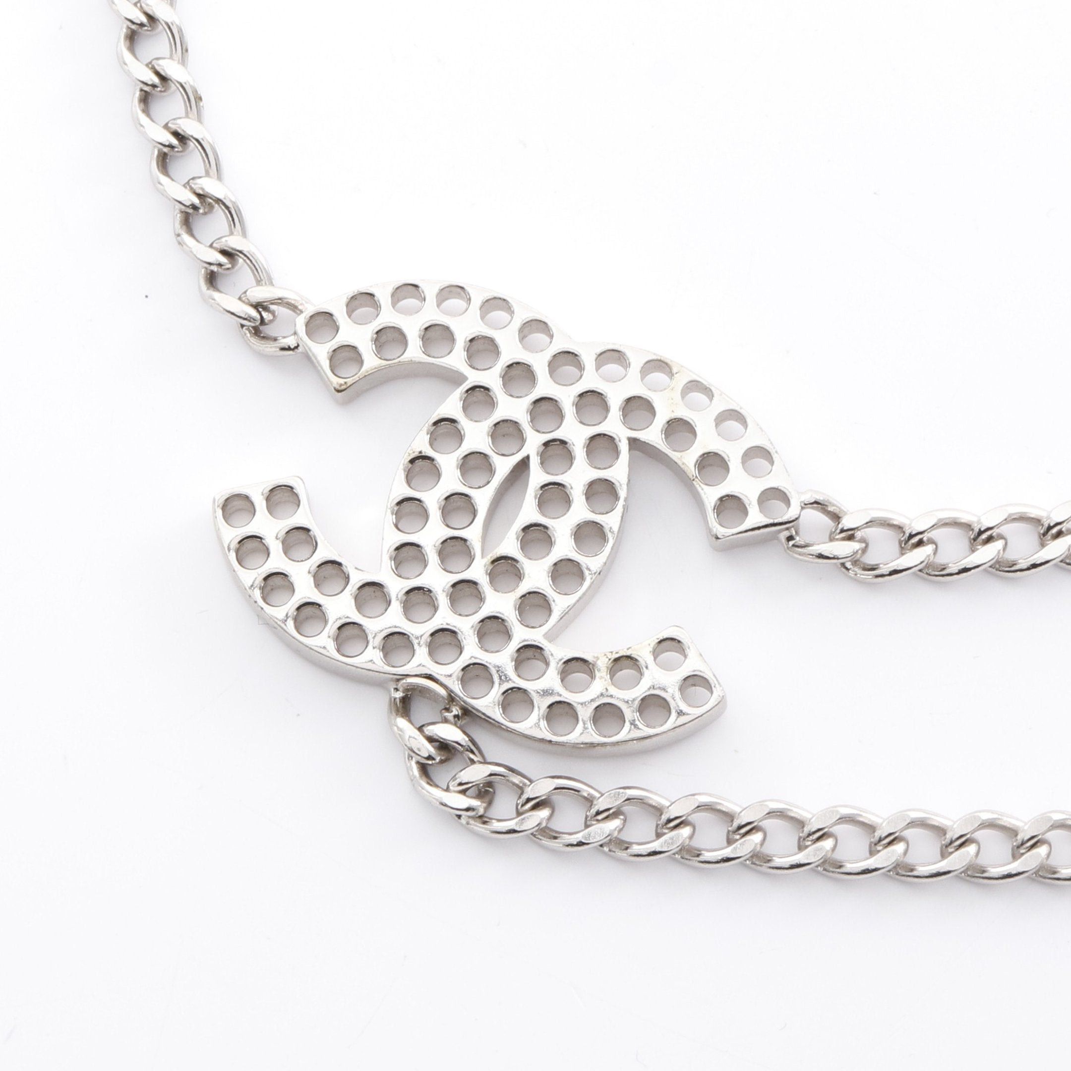 Chanel Chanel Coco Mark Chain Belt Silver 03P Size ONE SIZE - 2 Thumbnail