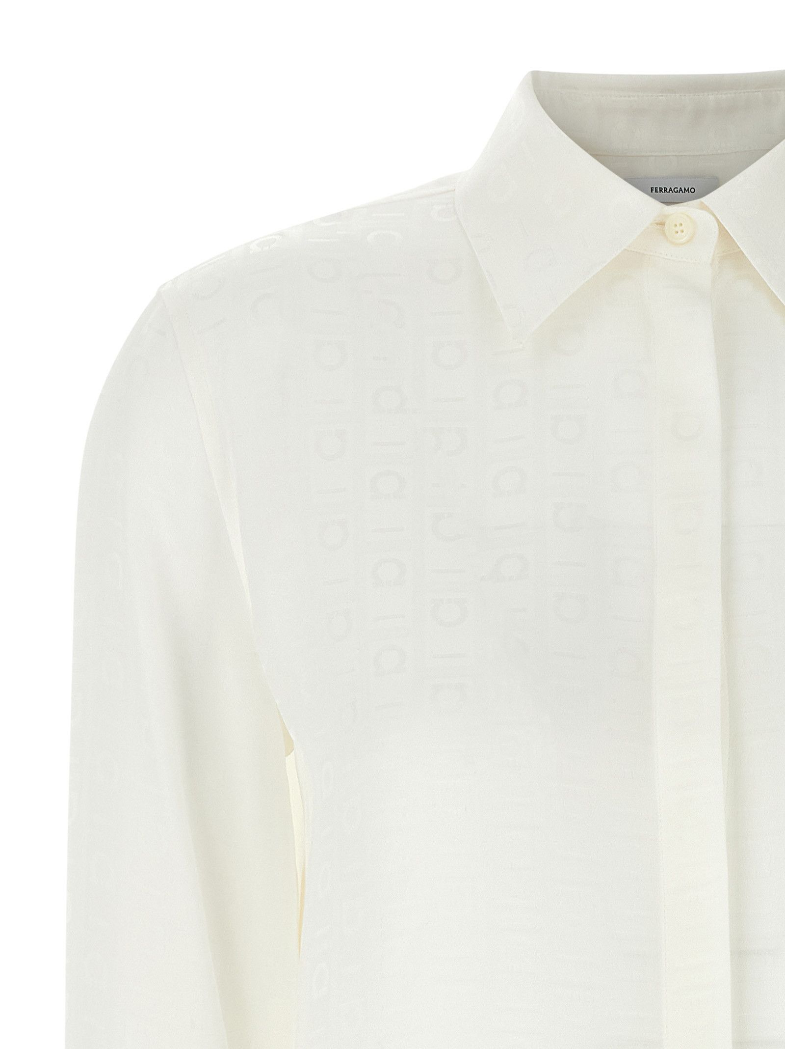 Salvatore Ferragamo Monogram Shirt Size S / US 4 / IT 40 - 3 Thumbnail