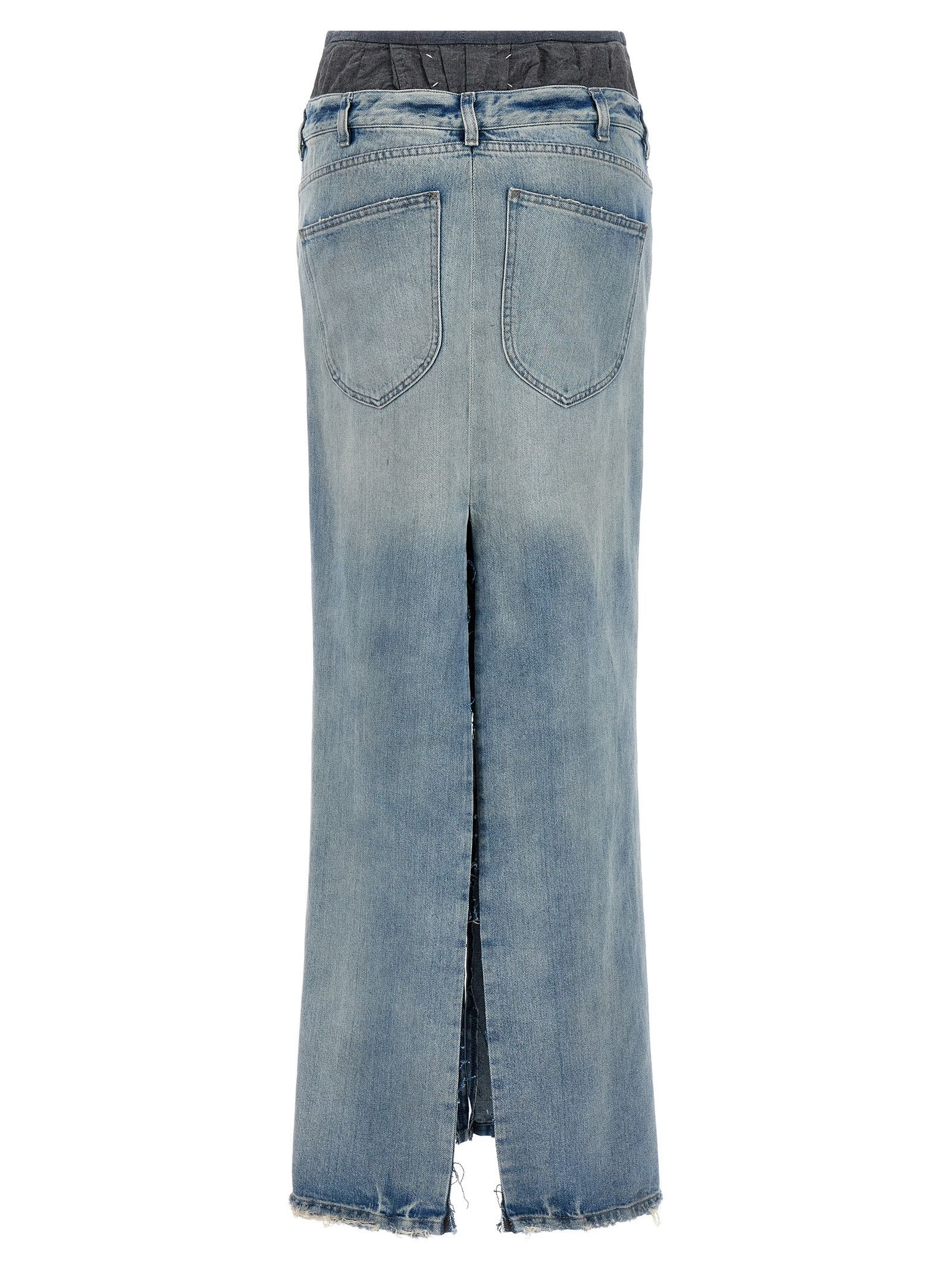 Maison Margiela Slits Denim Skirt Size 27" / US 4 / IT 40 - 2 Thumbnail