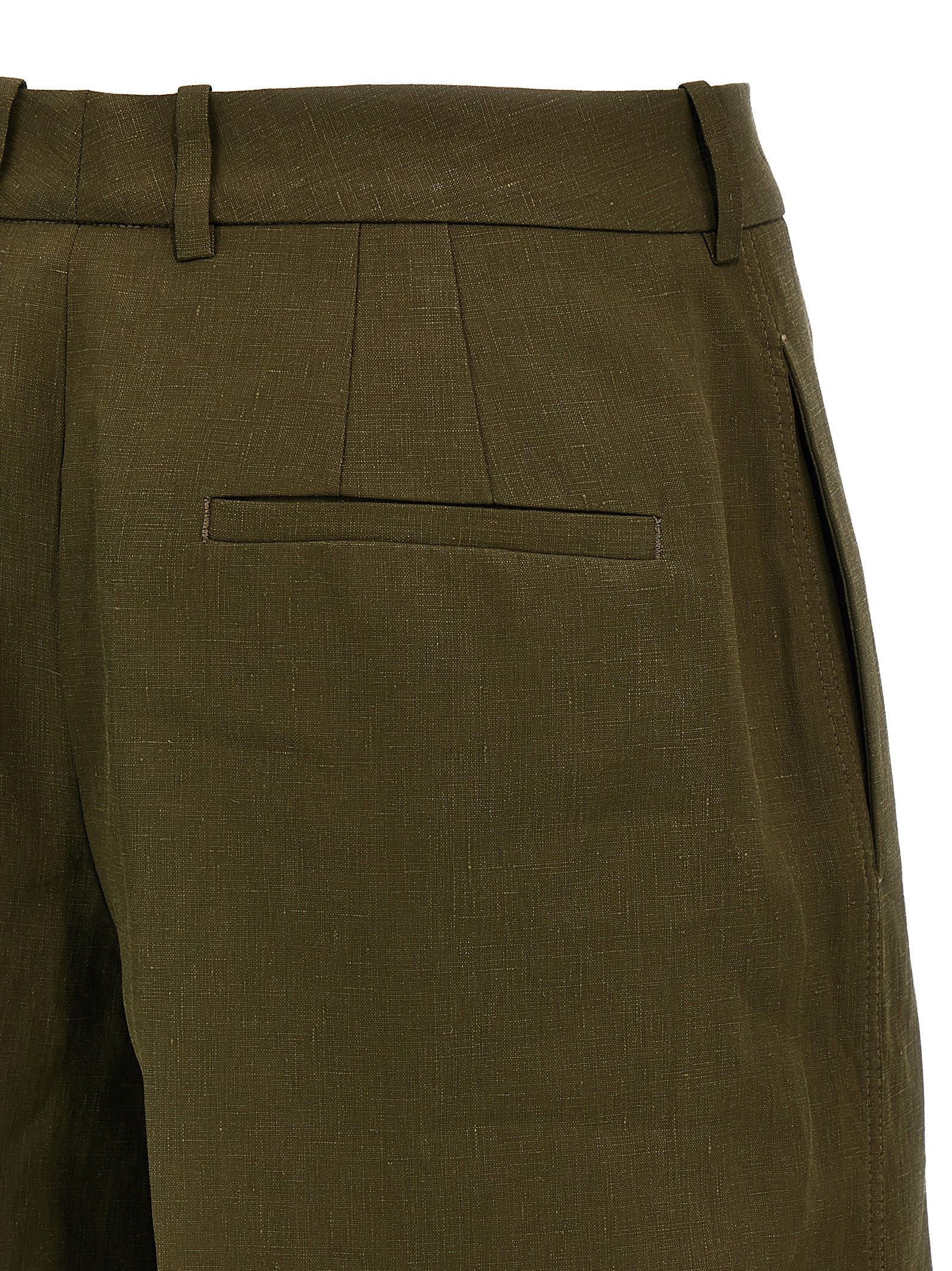 Jil Sander Linen Bermuda Shorts Size 26" / US 2 / IT 38 - 4 Thumbnail