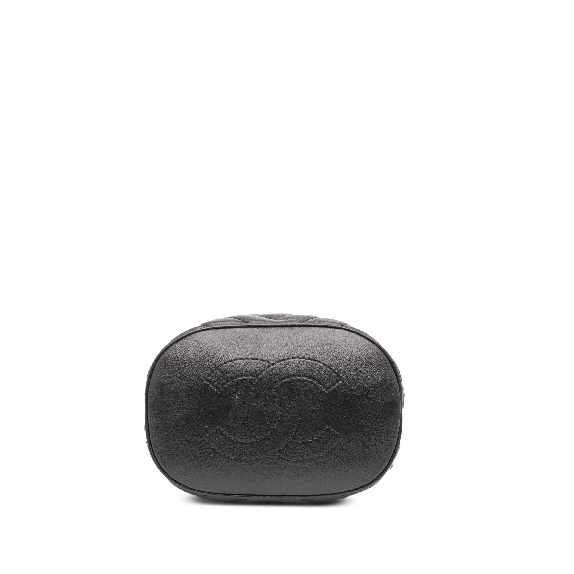 Chanel Chanel Quilted Chevron Lambskin Handle with Chic Bucket Bag Size ONE SIZE - 3 Thumbnail