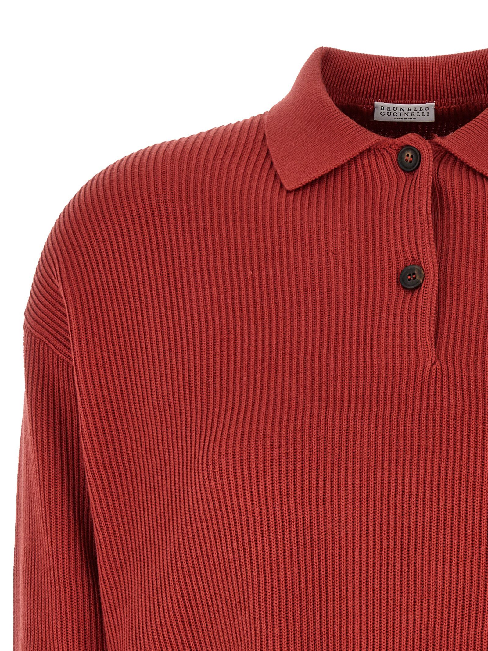 Brunello Cucinelli Knitted Polo Shirt Size L / US 10 / IT 46 - 3 Thumbnail