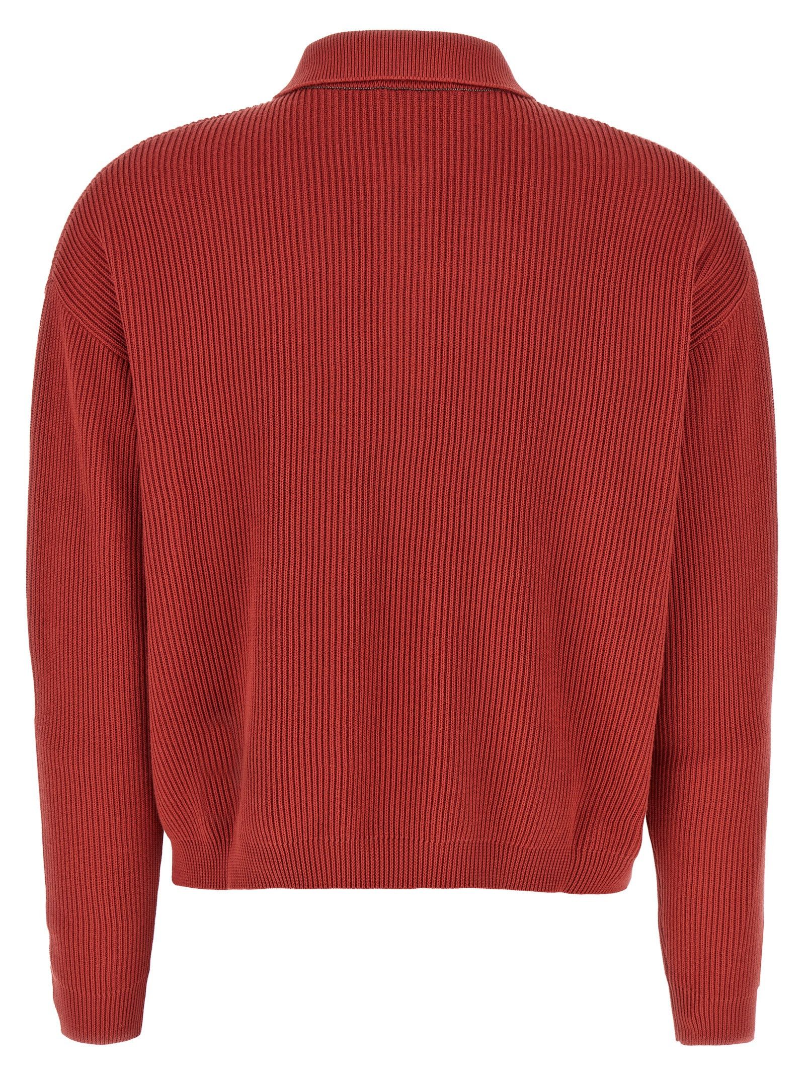 Brunello Cucinelli Knitted Polo Shirt Size L / US 10 / IT 46 - 2 Thumbnail