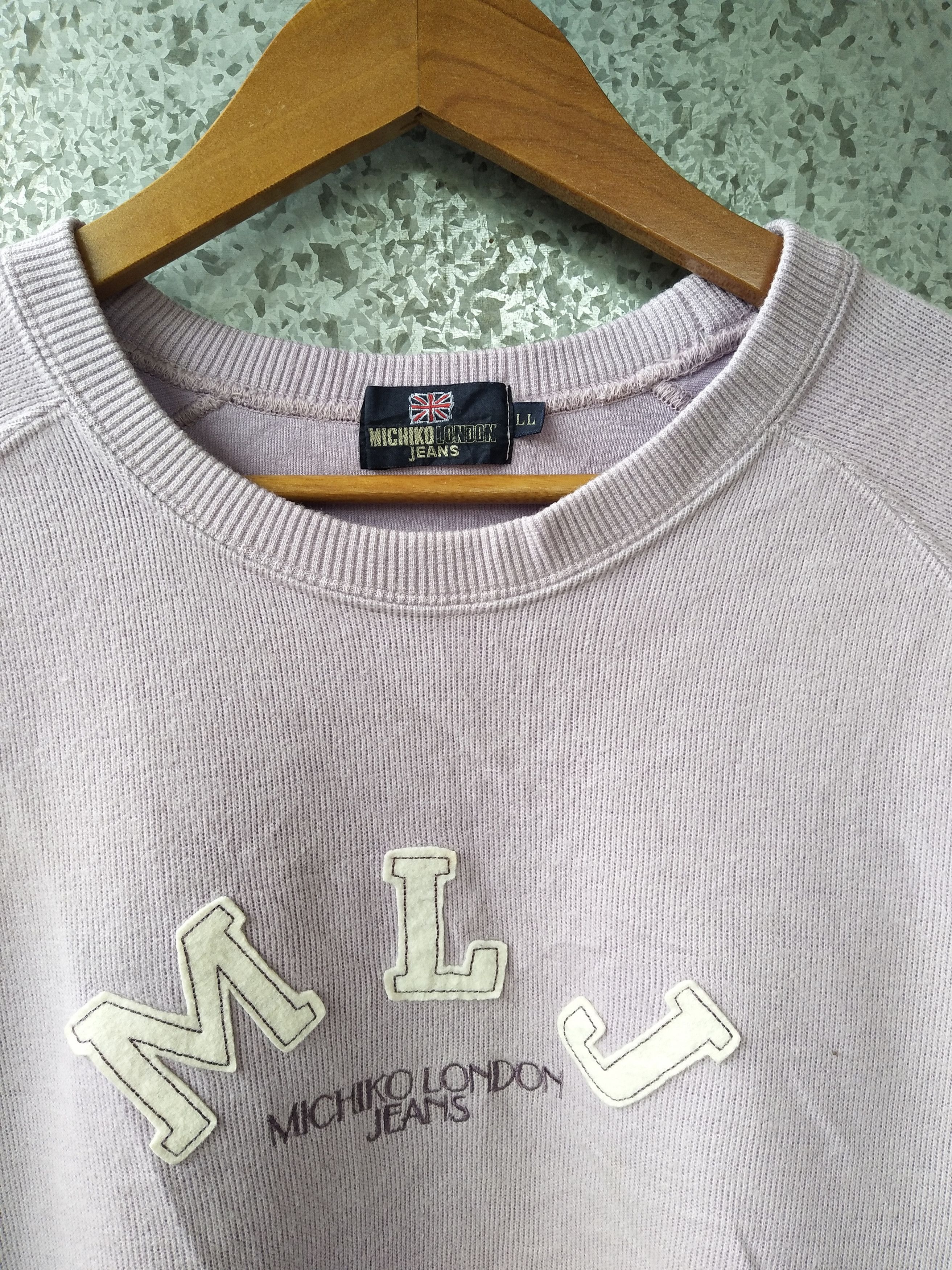 Michiko Koshino London 🔥Vtg 90s Vintage Michiko London Jeans sweatshirt spell out Size US M / EU 48-50 / 2 - 5 Thumbnail