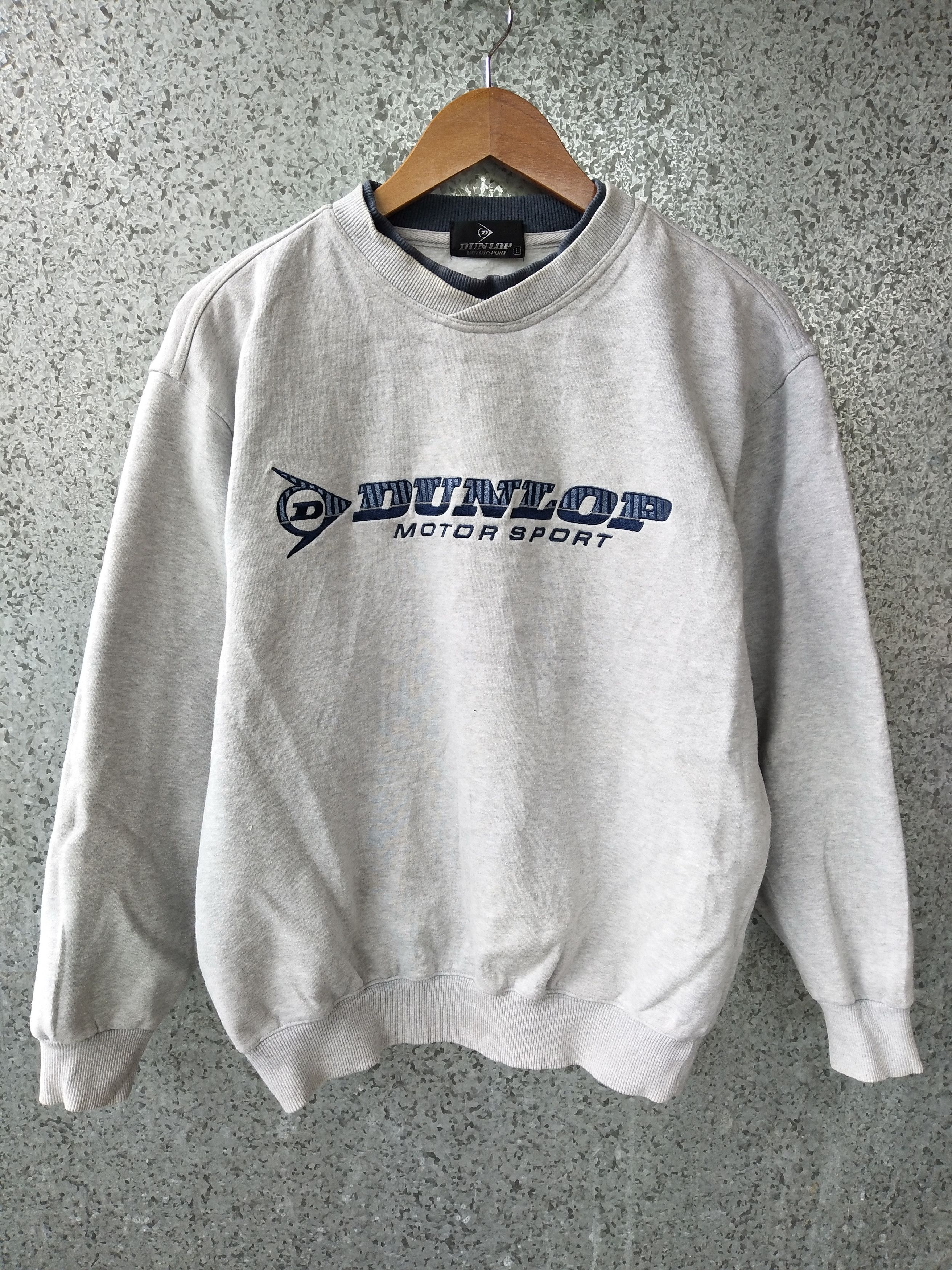Dunlop 🔥 Vintage 90s Vintage DUNLOP Motor Sport sweatshirt Size US L / EU 52-54 / 3 - 1 Thumbnail