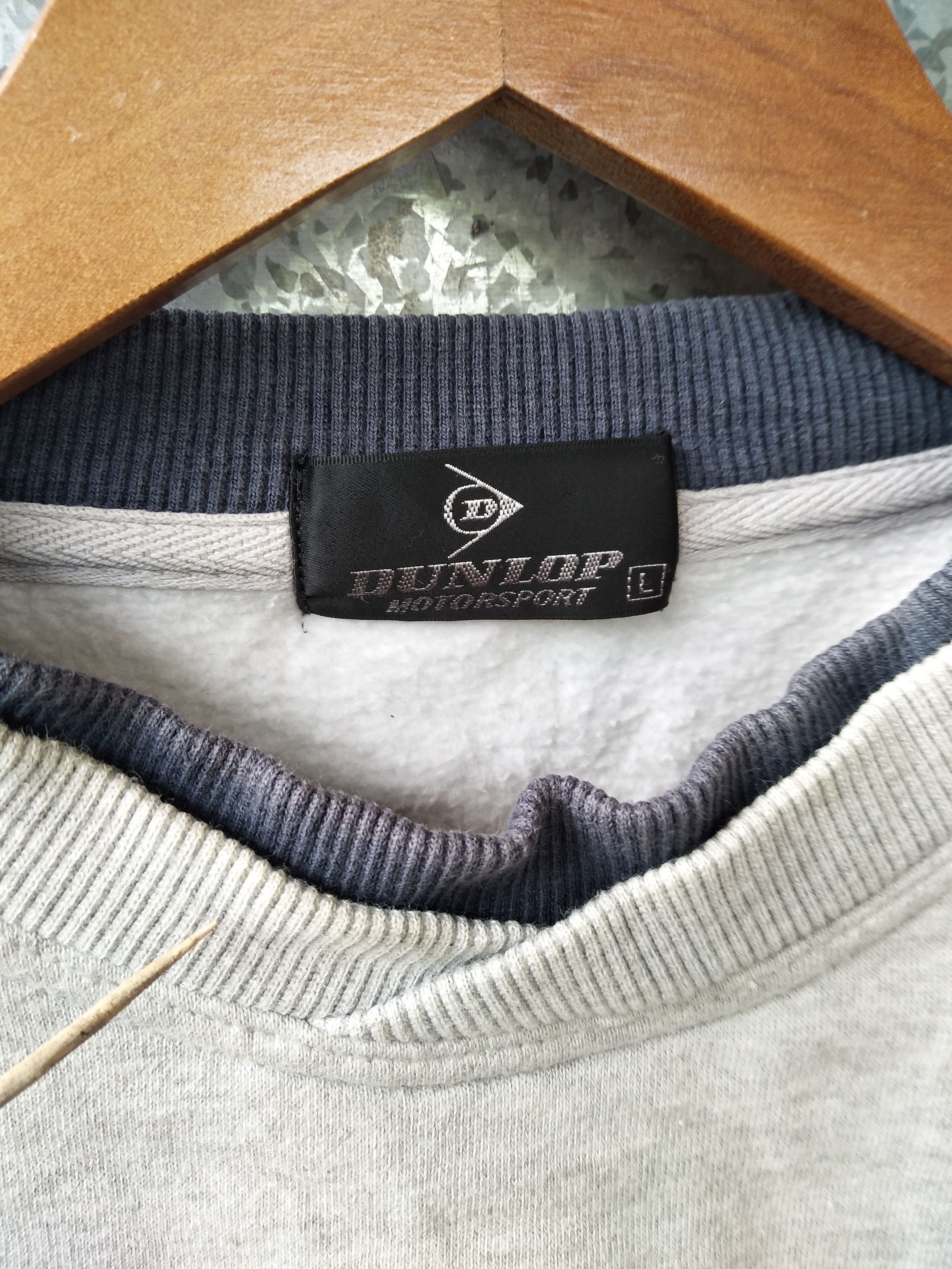 Dunlop 🔥 Vintage 90s Vintage DUNLOP Motor Sport sweatshirt Size US L / EU 52-54 / 3 - 3 Thumbnail