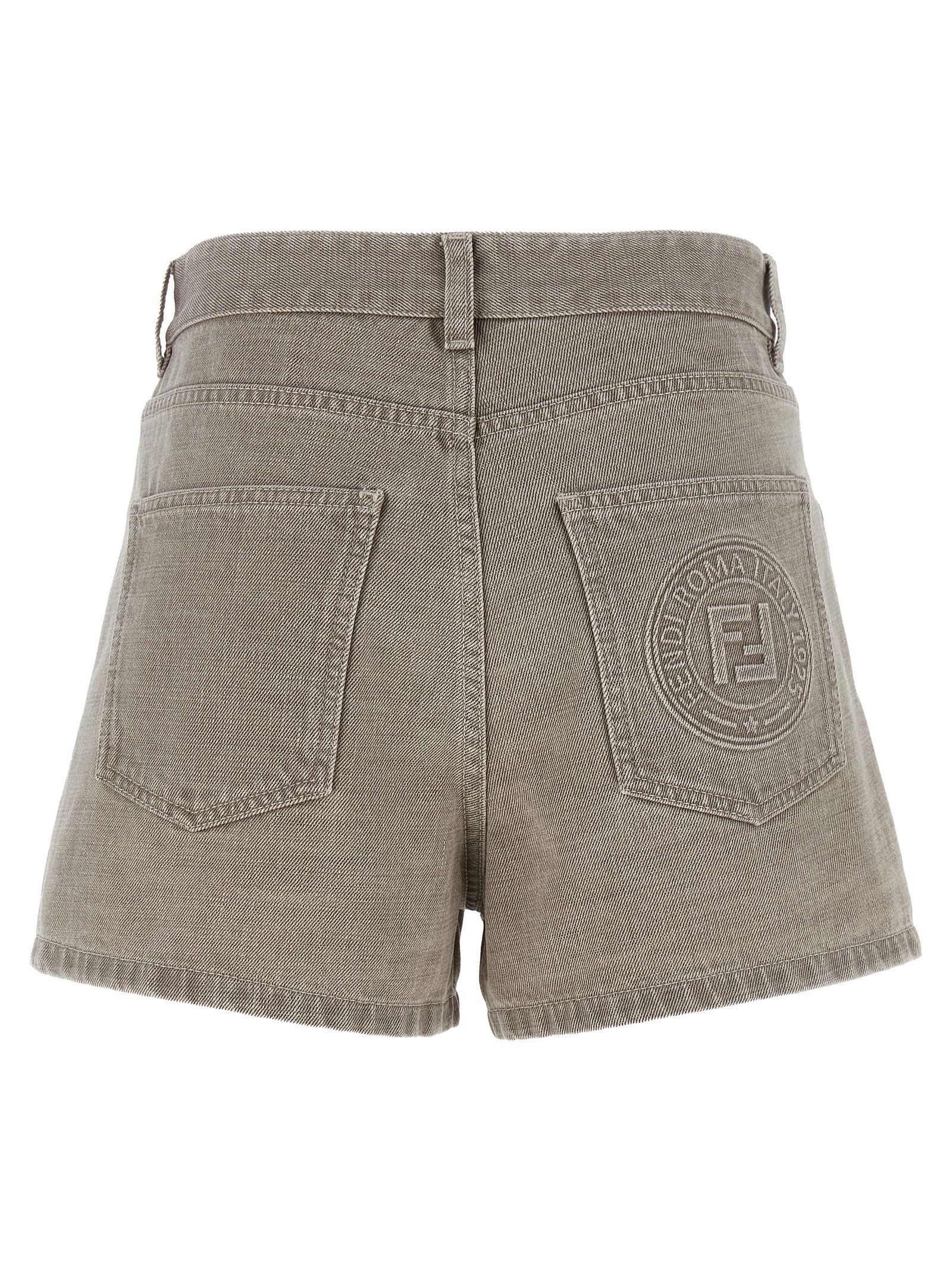 Fendi 'Fendi Stamp 1925' Shorts Size 27" / US 4 / IT 40 - 2 Thumbnail