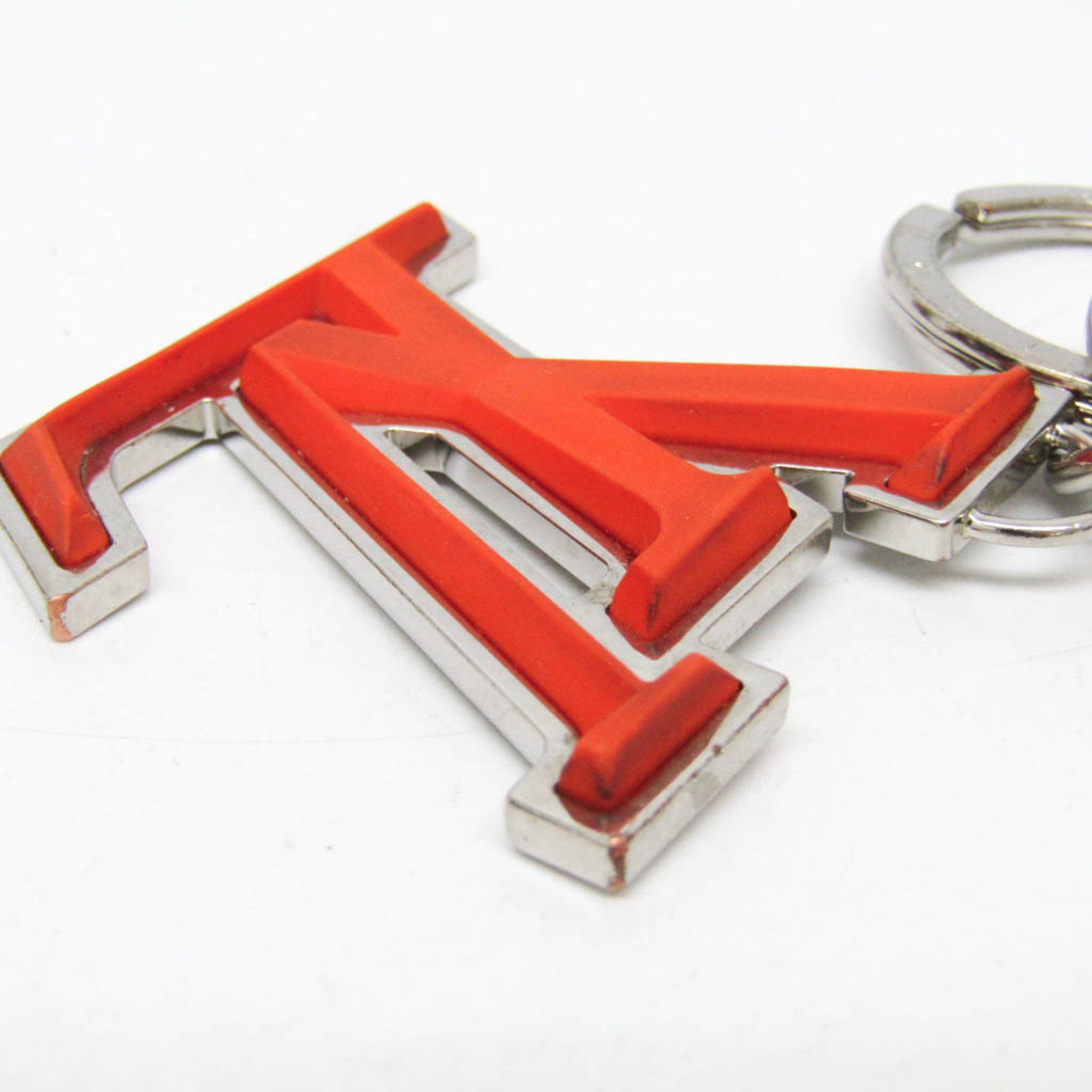 Louis Vuitton Louis Vuitton LV Soft Key Ring M67775 Keyring (Orange,Silver) Size ONE SIZE - 4 Thumbnail