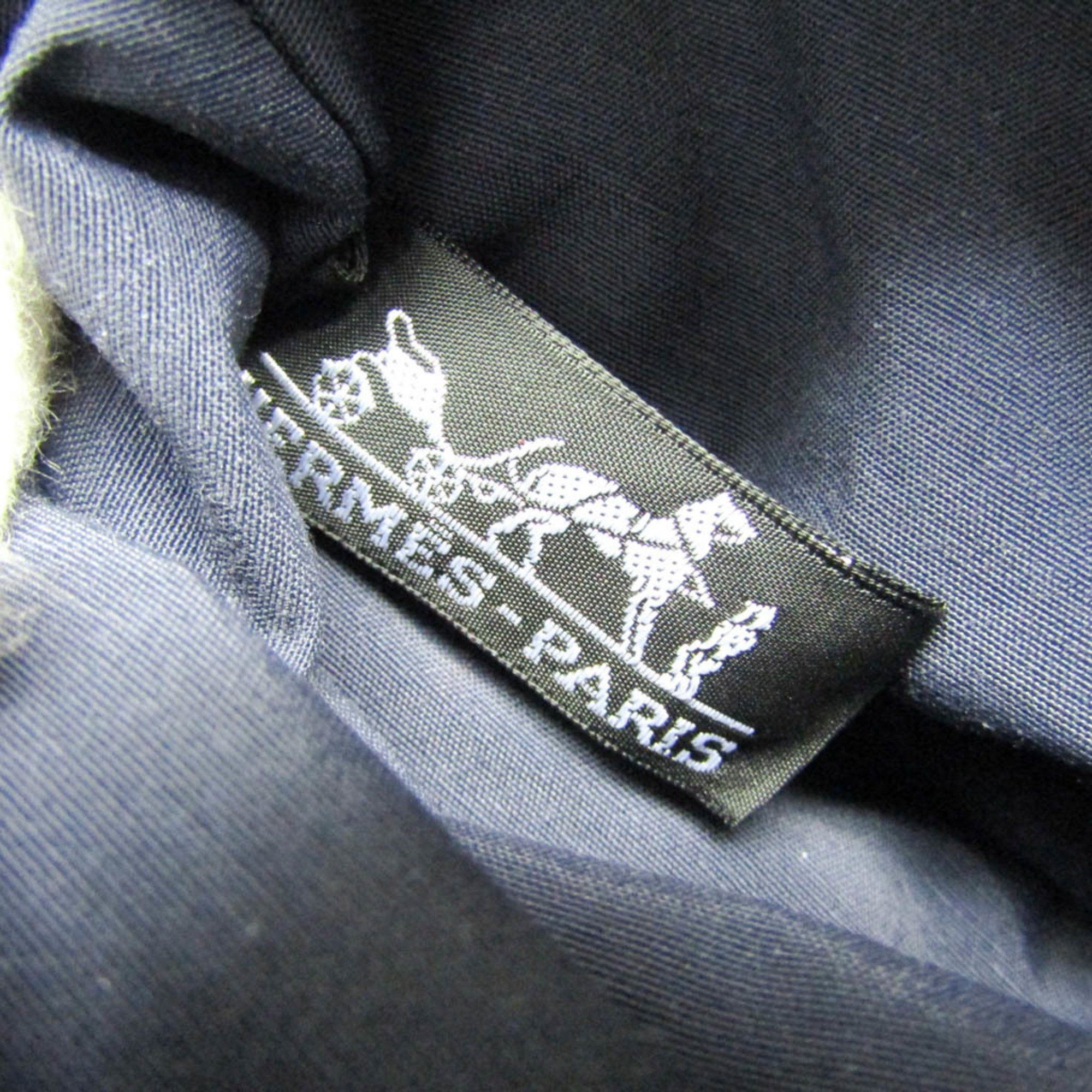 Hermes Hermes Bolide Mini Mini Women's Cotton,Leather Pouch Navy Size ONE SIZE - 8 Thumbnail