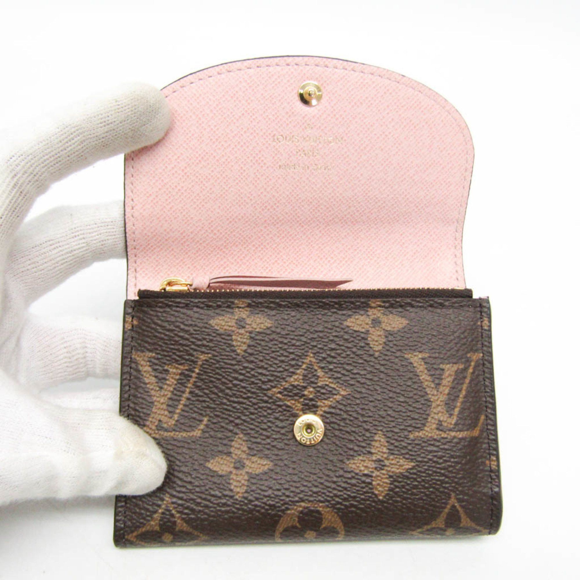 Louis Vuitton Louis Vuitton Monogram Rosalie Coin Purse M62361 Women's Monogram Coin Purse/coin Case Brown,Rose Ballerine Size ONE SIZE - 8 Thumbnail
