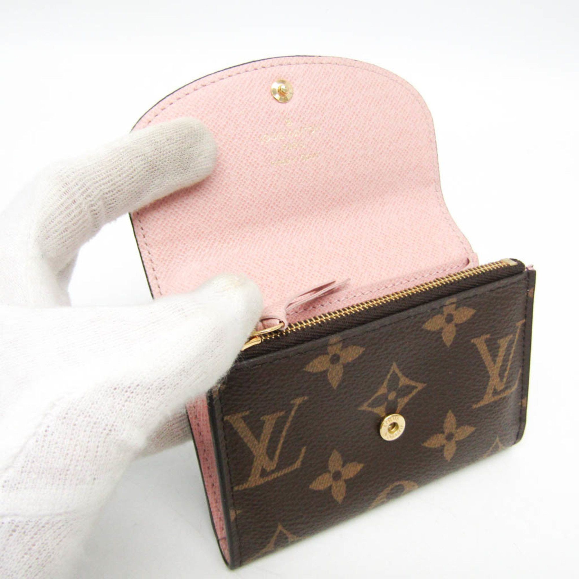 Louis Vuitton Louis Vuitton Monogram Rosalie Coin Purse M62361 Women's Monogram Coin Purse/coin Case Brown,Rose Ballerine Size ONE SIZE - 3 Thumbnail
